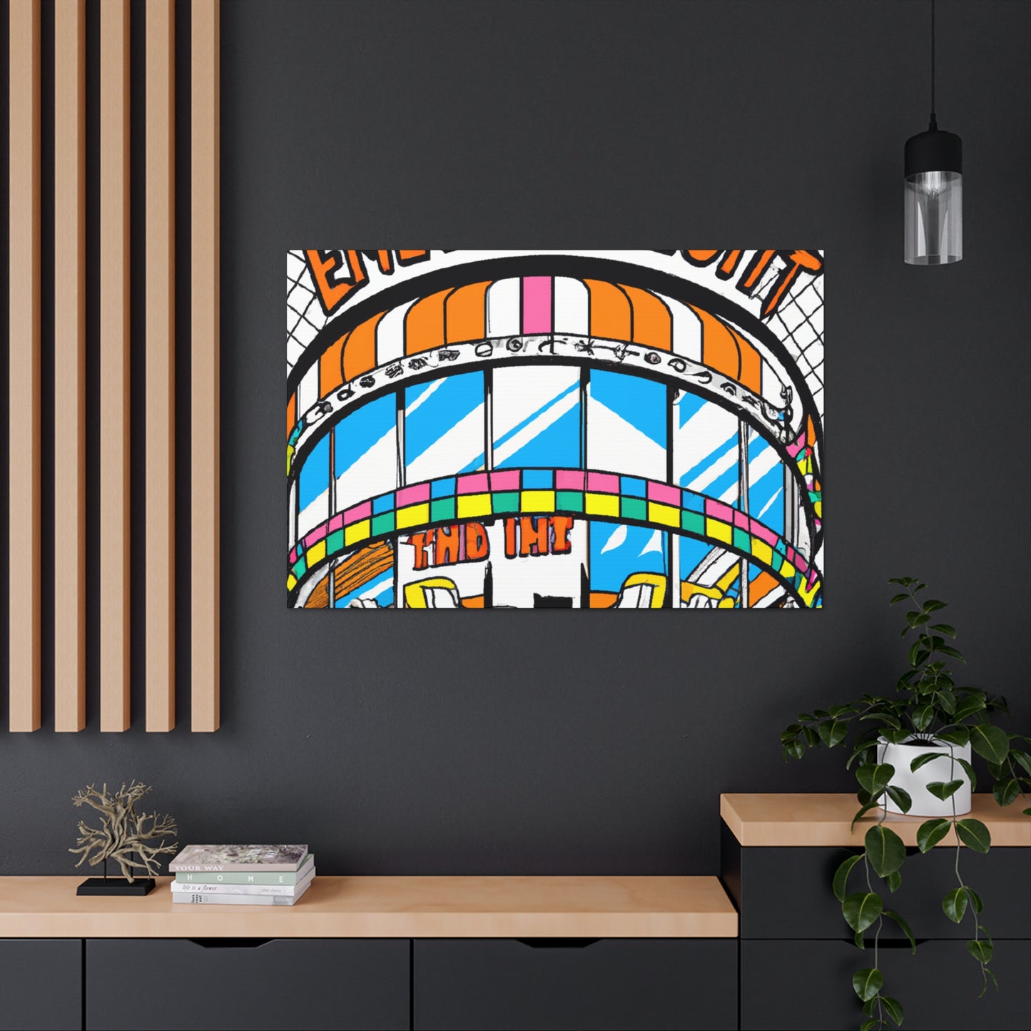 Frolic & Flourish Center - Canvas - Pop Art