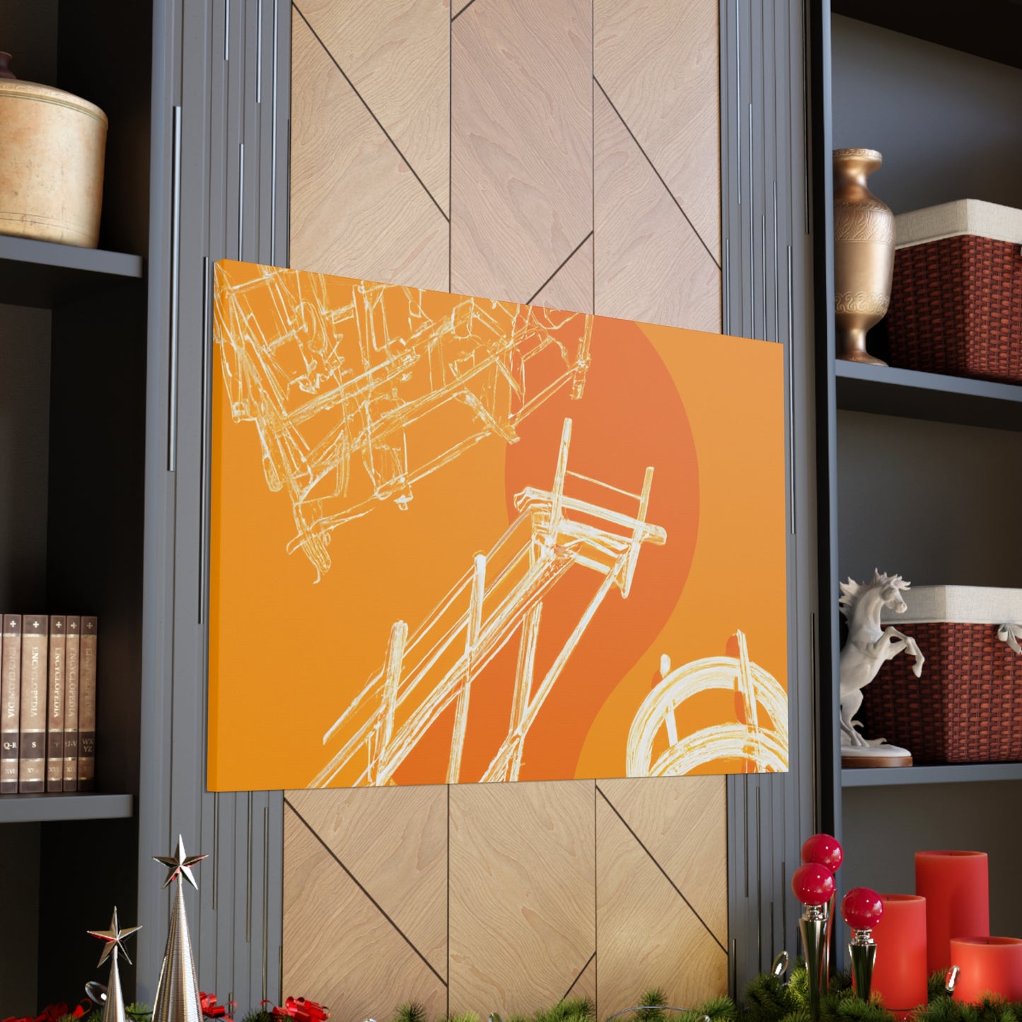 Orange Deck - Canvas - Architectural