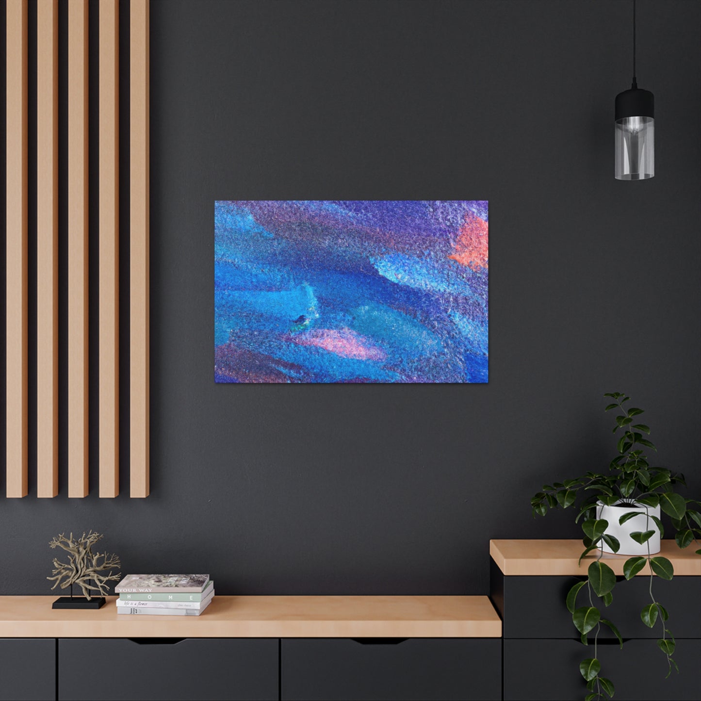 Windy Winter - Abstract Canvas
