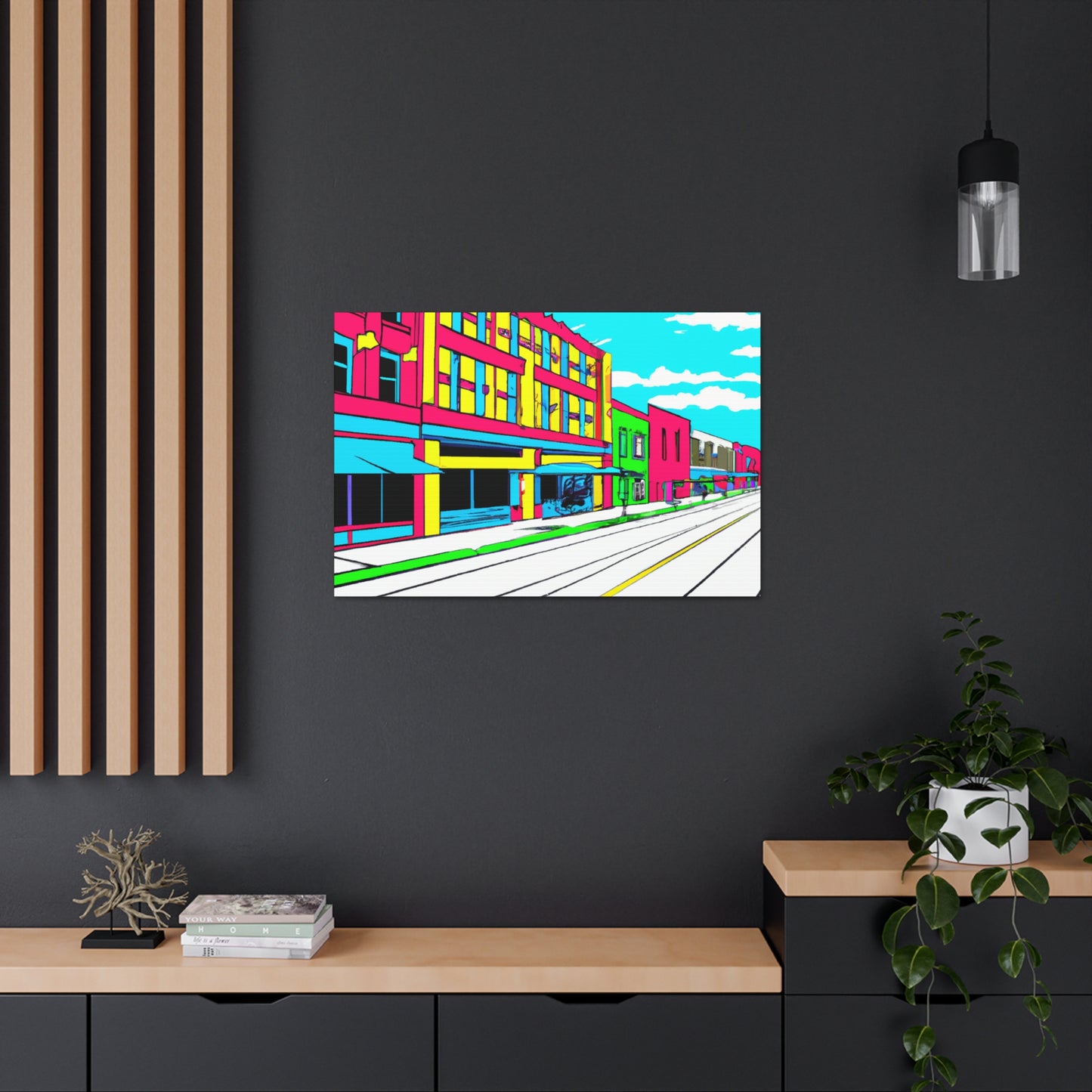 Main Avenue - Architectural Canvas Pop Art