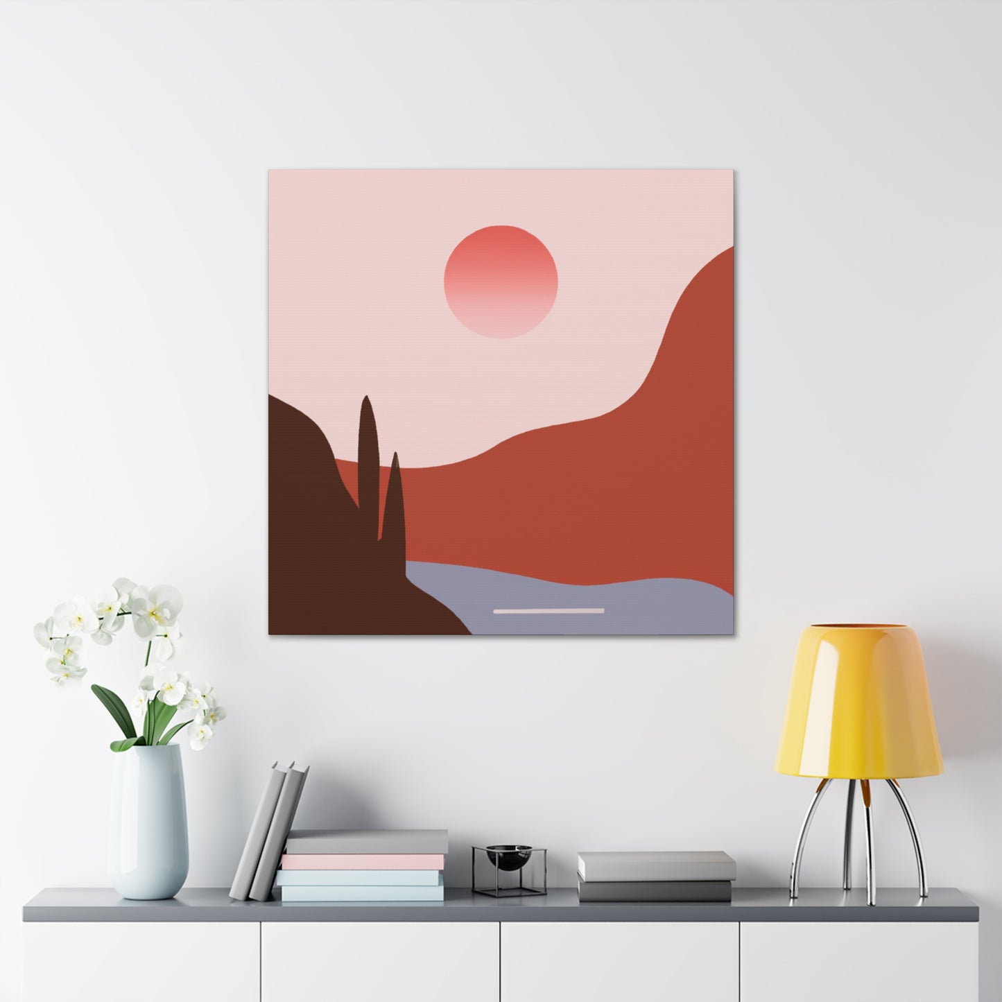 Antique Eclectique- Vintage Contemporary -Landscape - Desert - Canvas