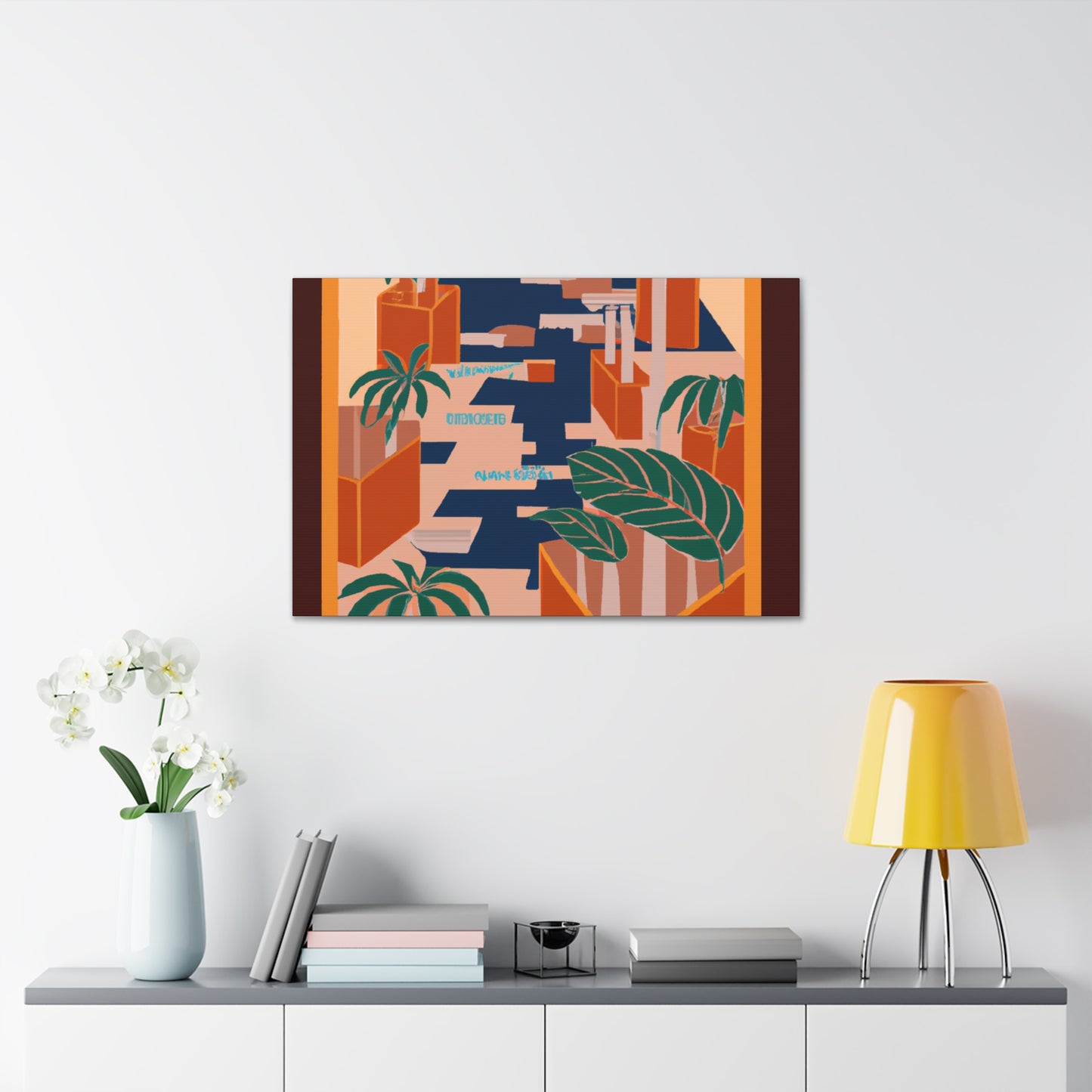Dynamic Contrasts- Midcentury - Canvas