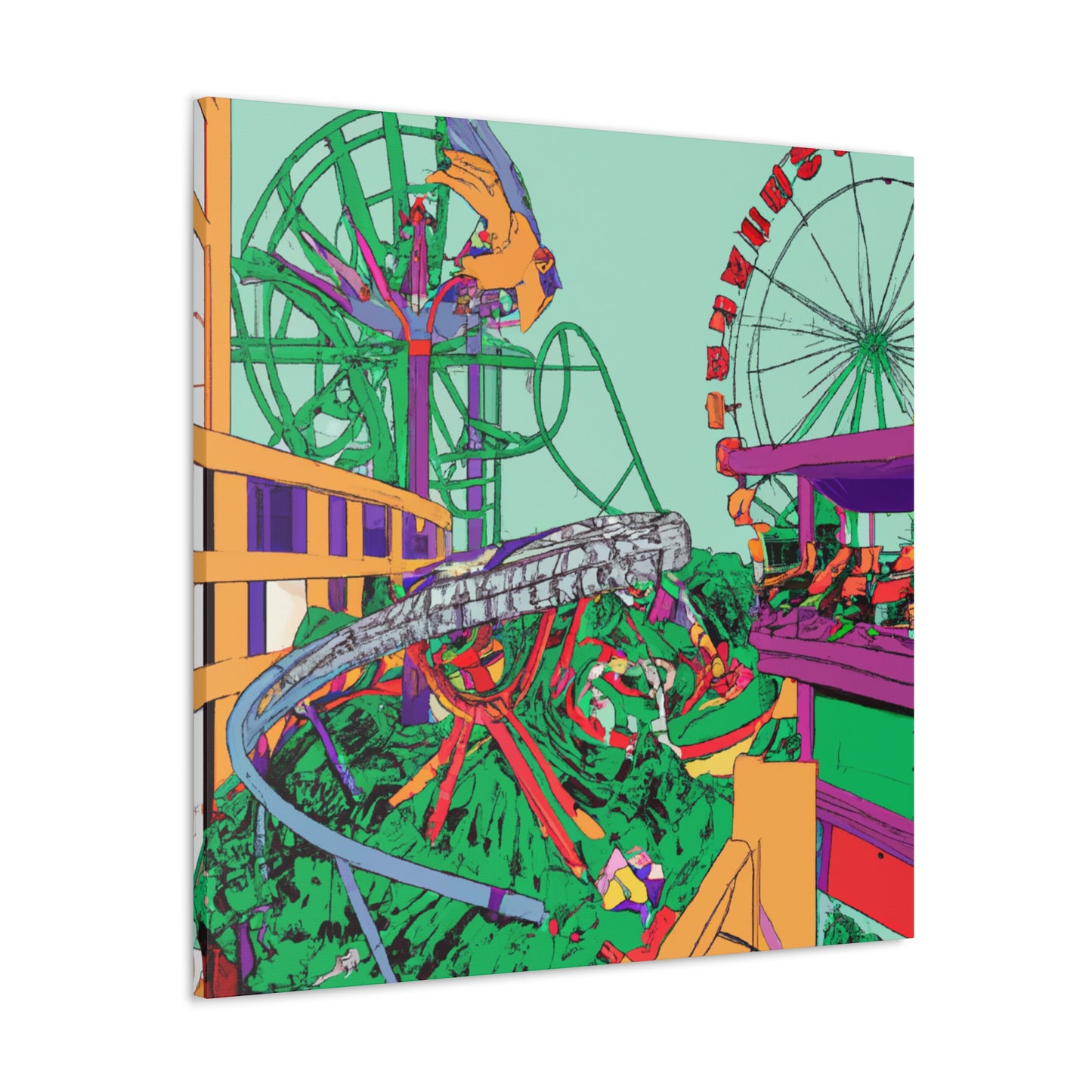Sunshine Haven - Landscape - Amusement - Canvas