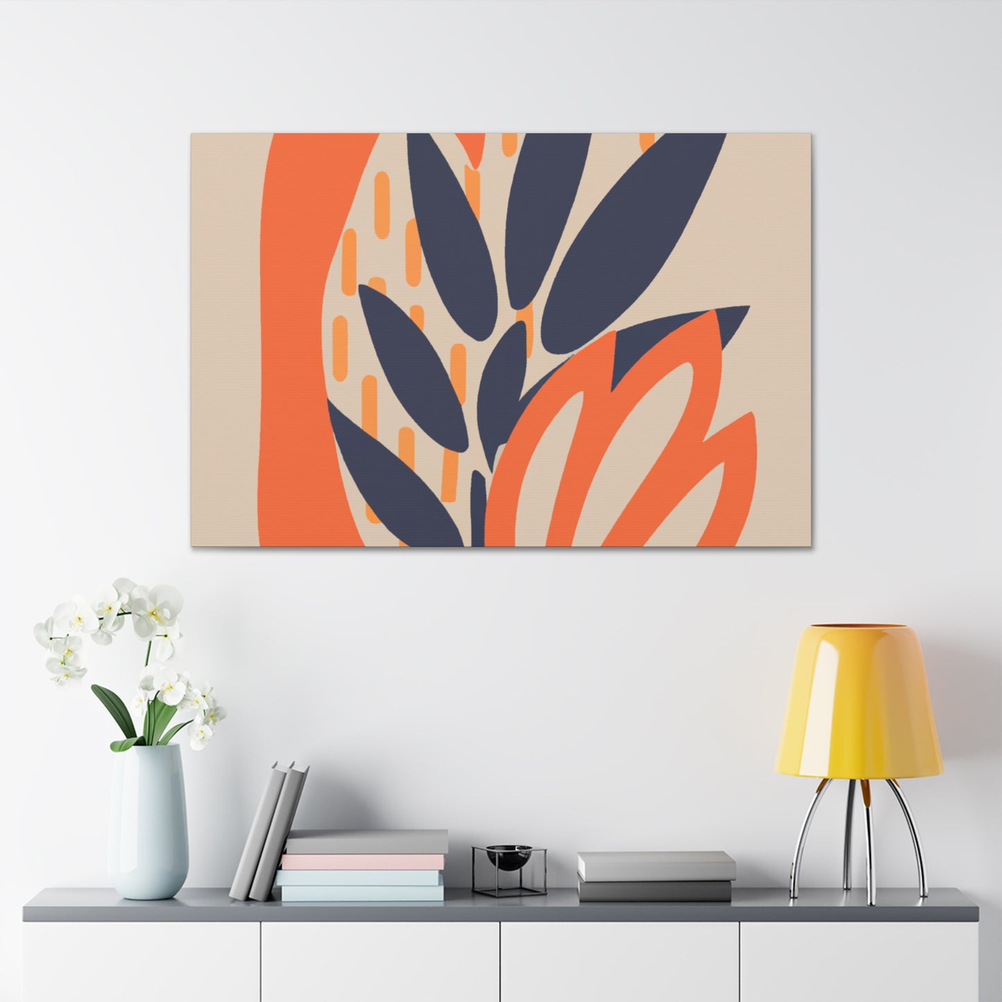 Blooming - Midcentury Floral Canvas
