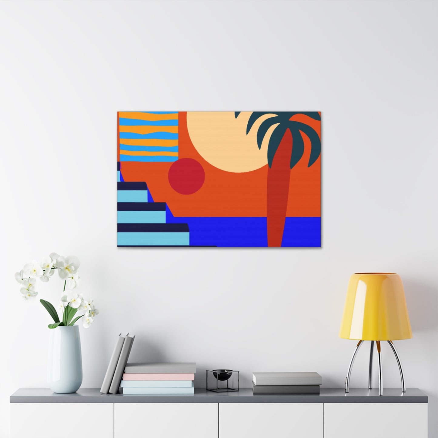 Orange Twitch - Midcentury Canvas