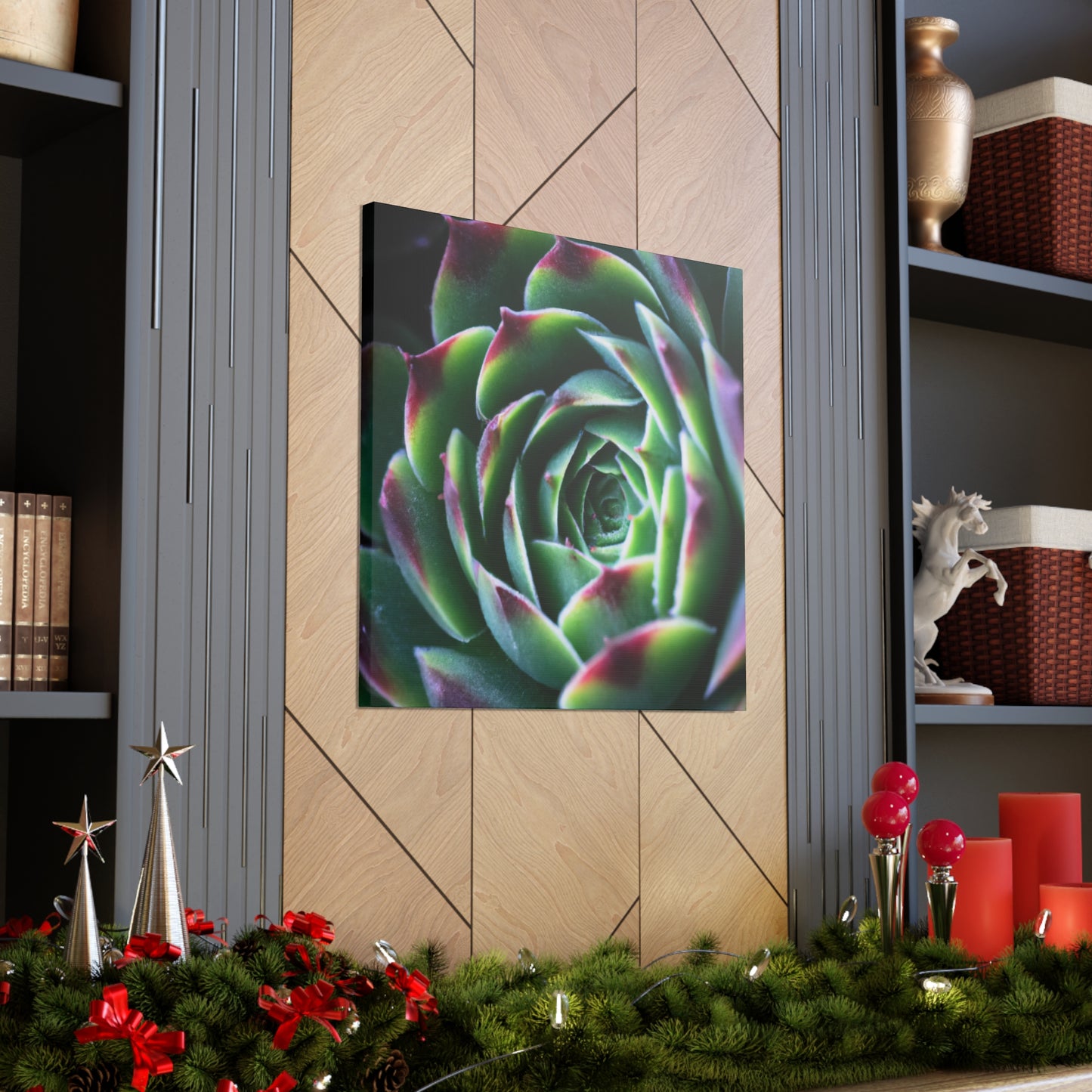 "Flowering Patio" - Canvas - Succulent