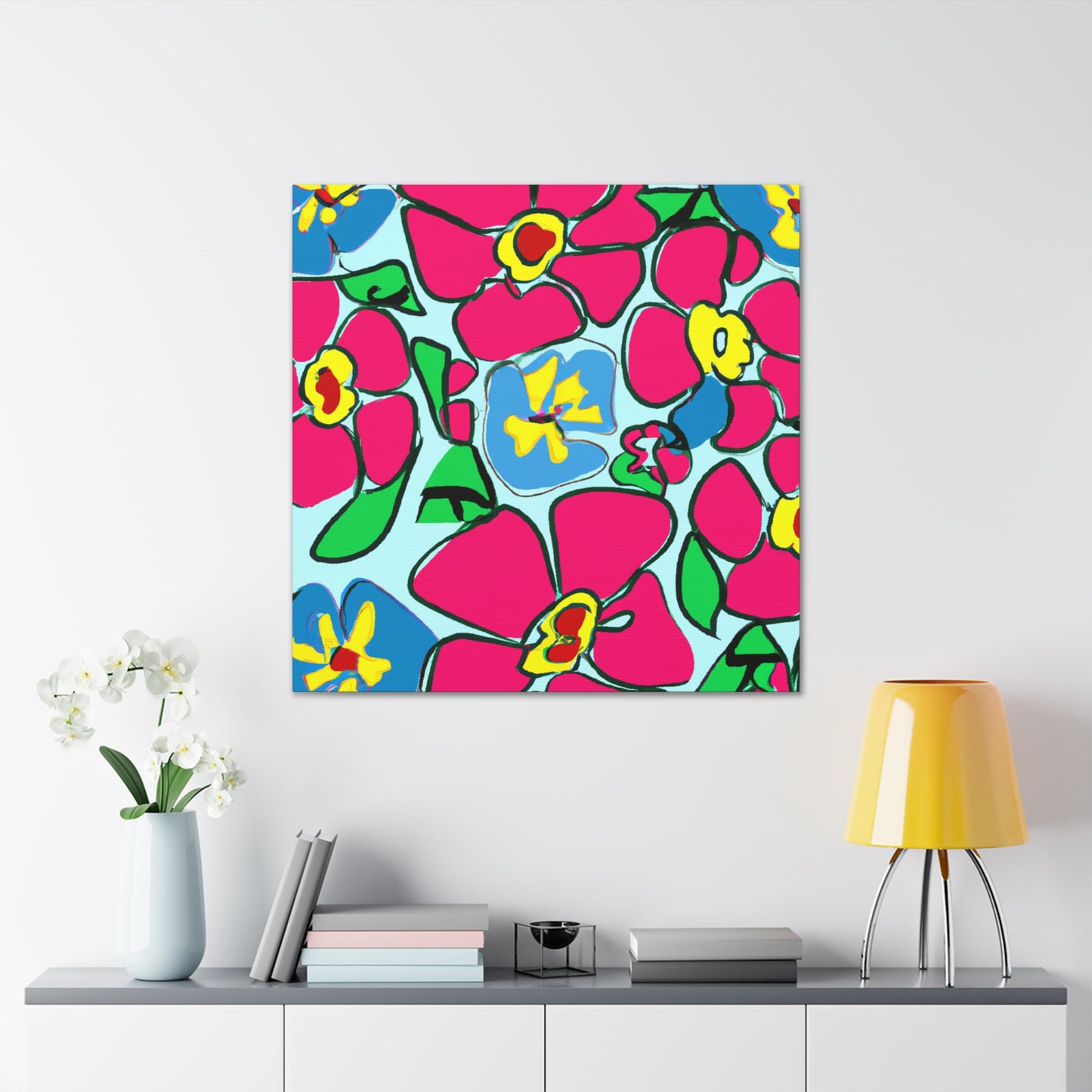 Rainbowdance - Floral - Canvas