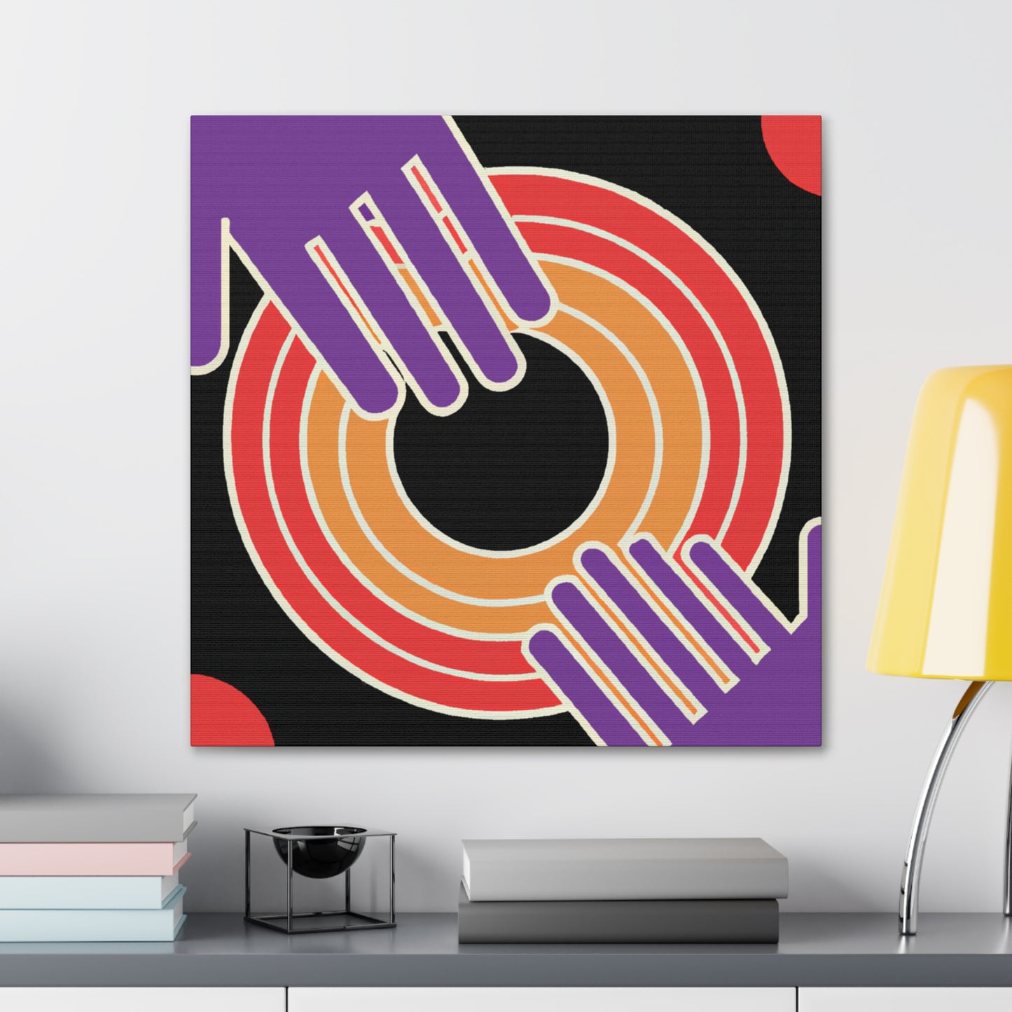 Cascading Charm - Midcentury - Canvas