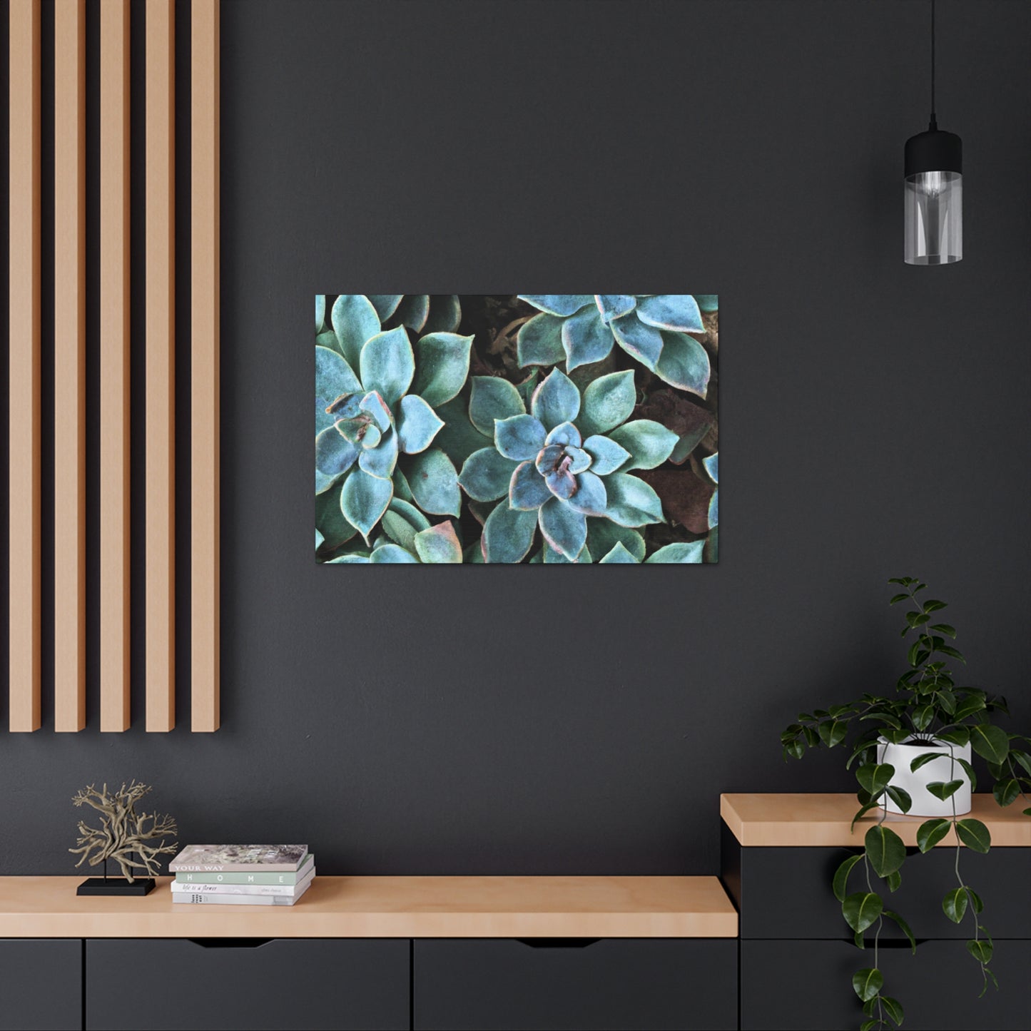 Green Paradise. - Canvas - Succulent