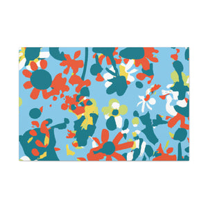 "Petal Putter: The Flowerbed Challenge" - Floral Canvas