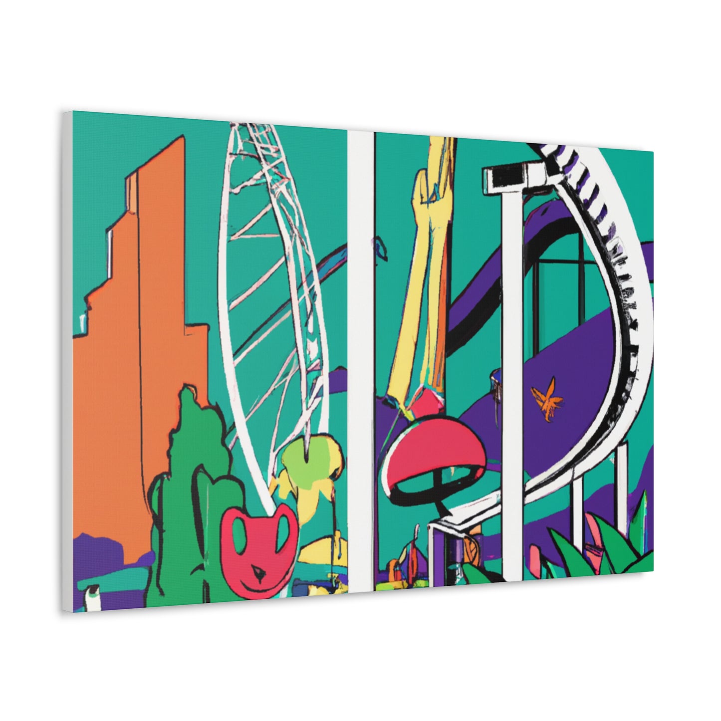Carnival of Colors - Landscape - Amusement - Canvas