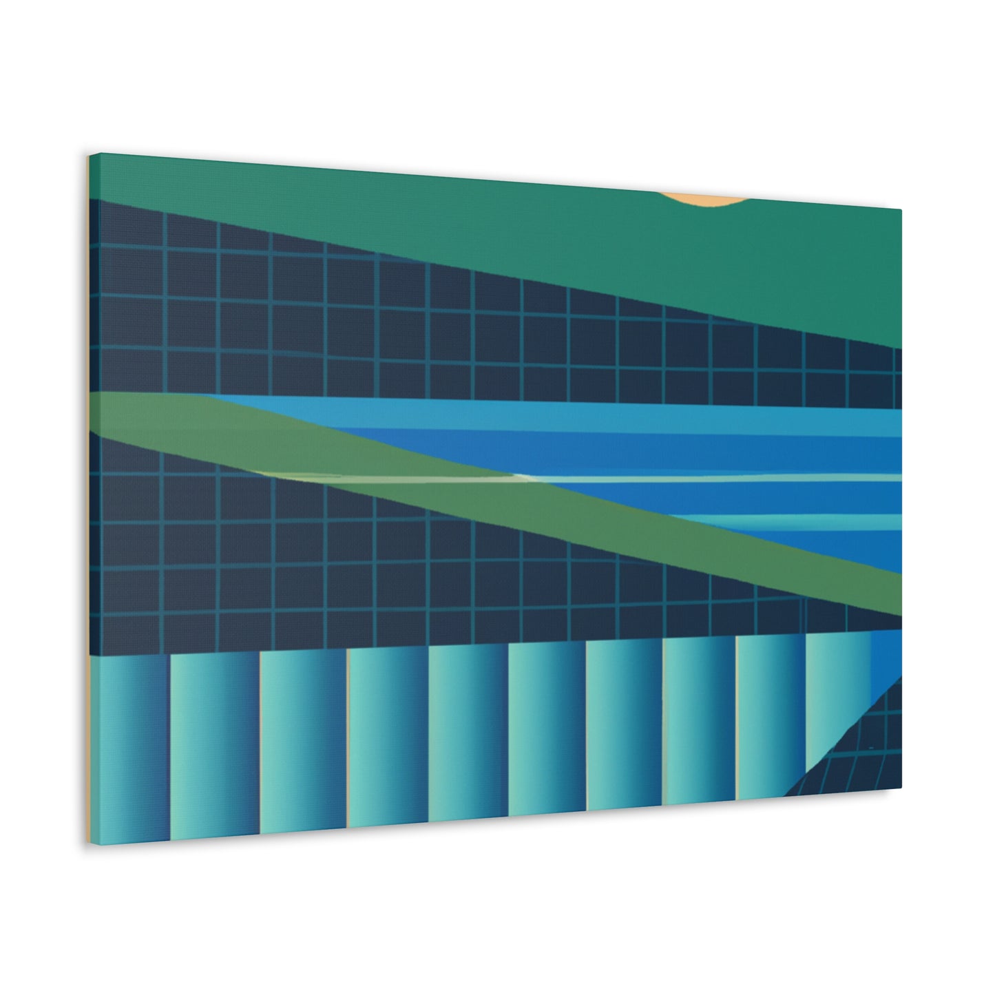 Streamy Pangolin. - Midcentury Canvas