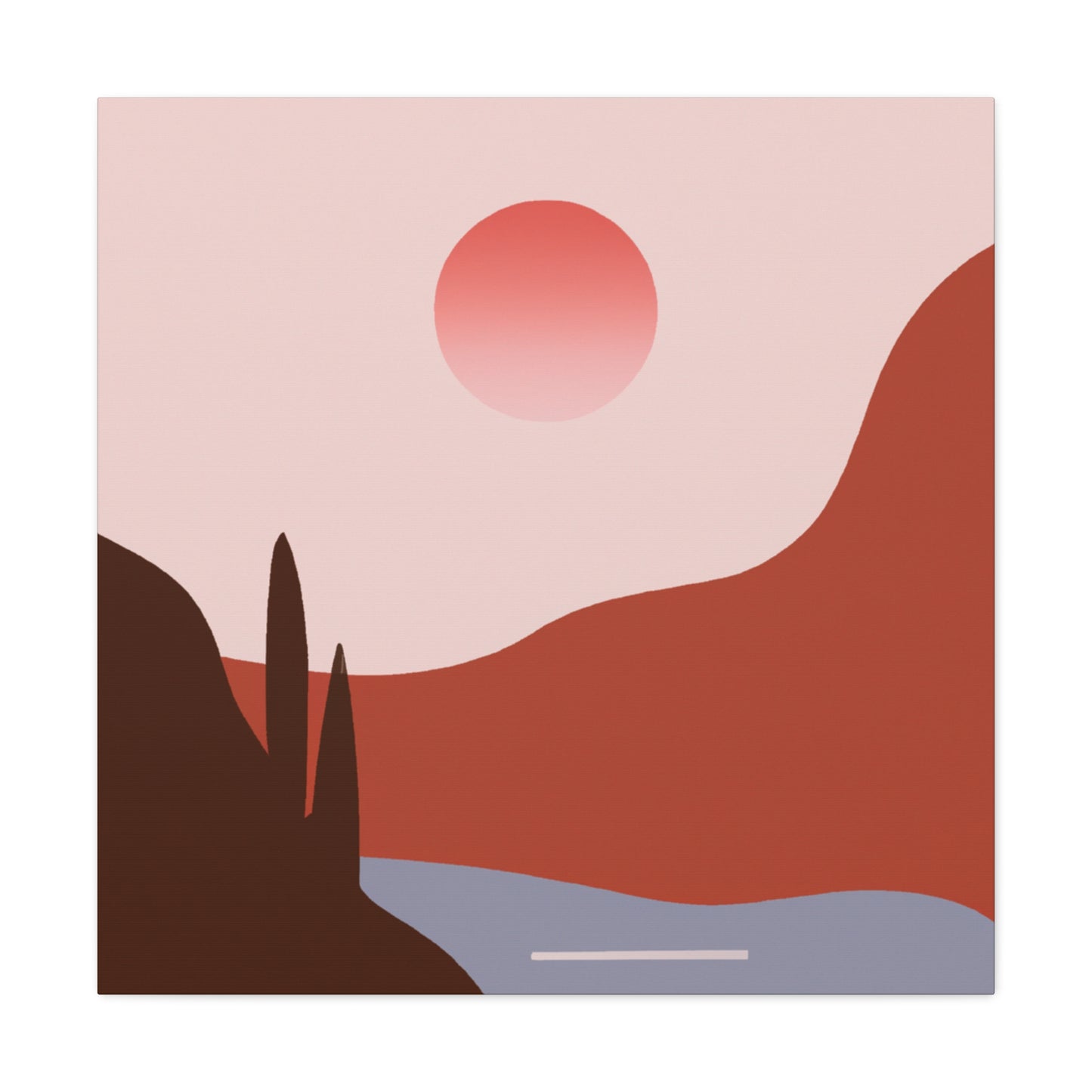 Antique Eclectique- Vintage Contemporary -Landscape - Desert - Canvas