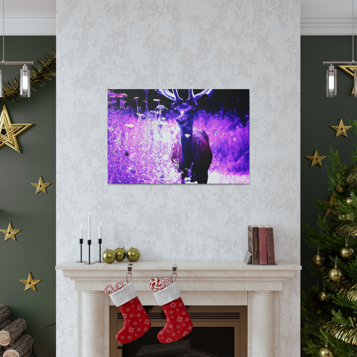 Purple Rudolph- Canvas - Wildlife