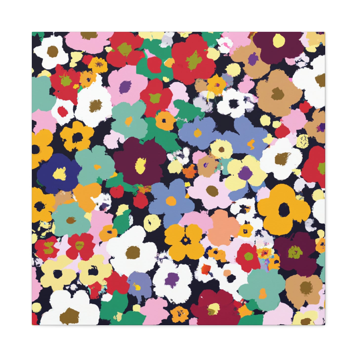Petal Symphony - Floral Canvas
