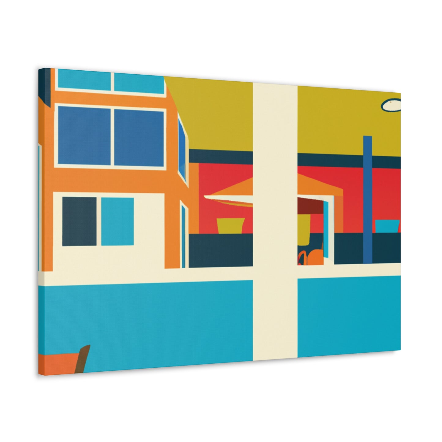 Harmonious Abstraction- Midcentury - Canvas