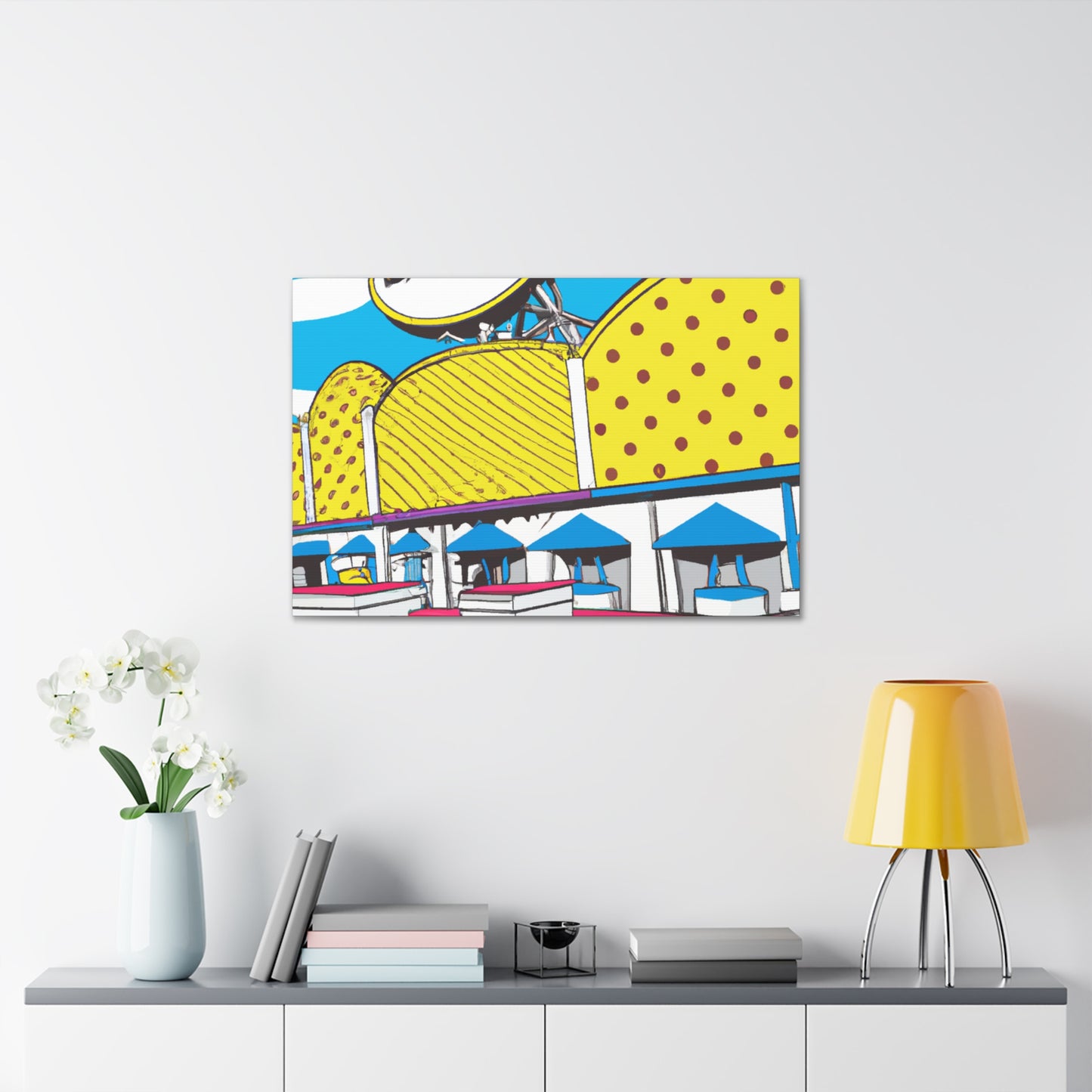Boardwalk Pinball Palace - Canvas Pop Art