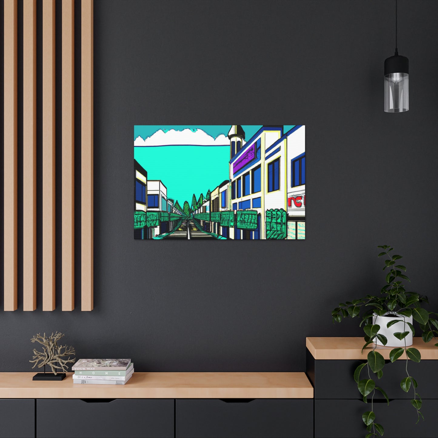 Aspen Avenue -Architectural Canvas Pop Art