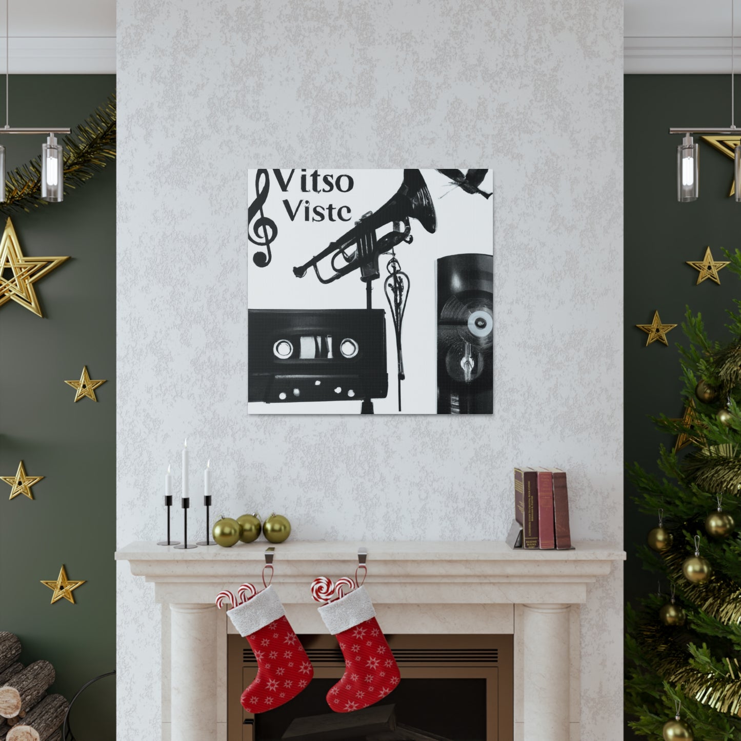 Viste Set - Retro Music and Film Canvas