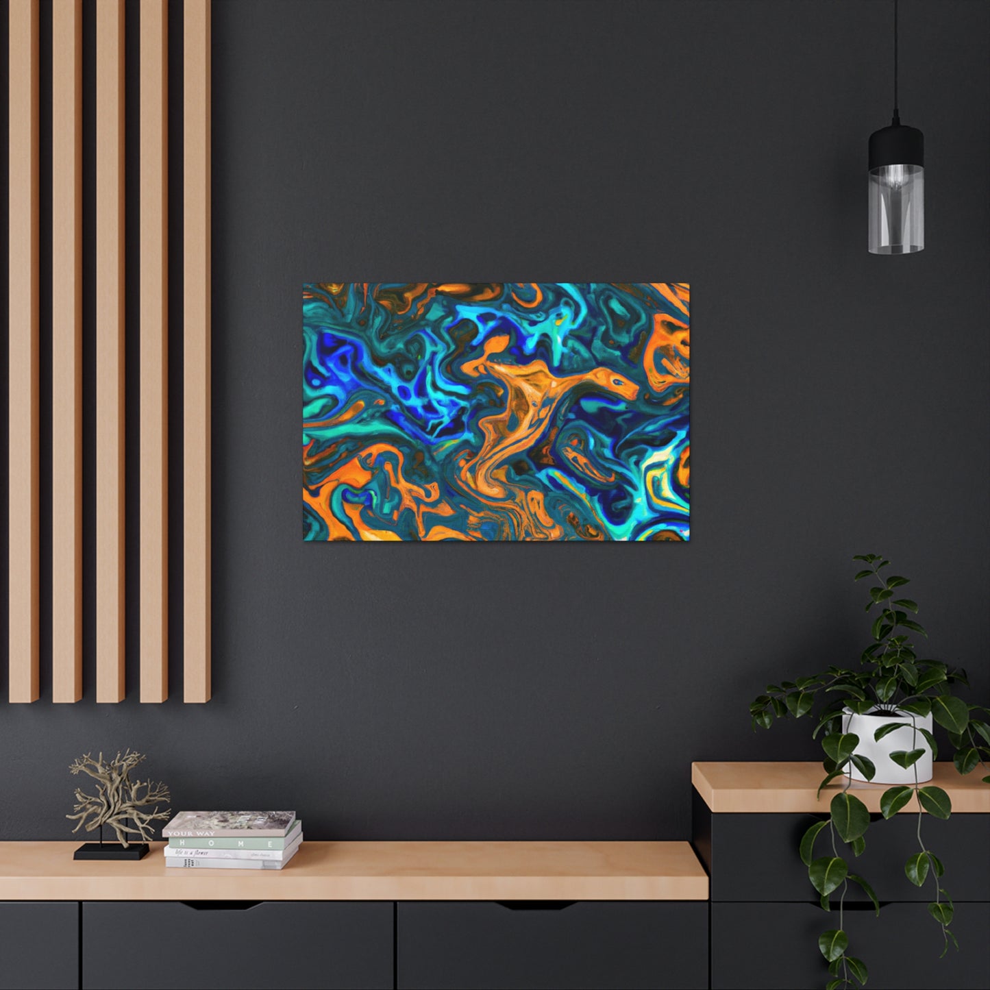 Fire and Water - Canvas - Abstract