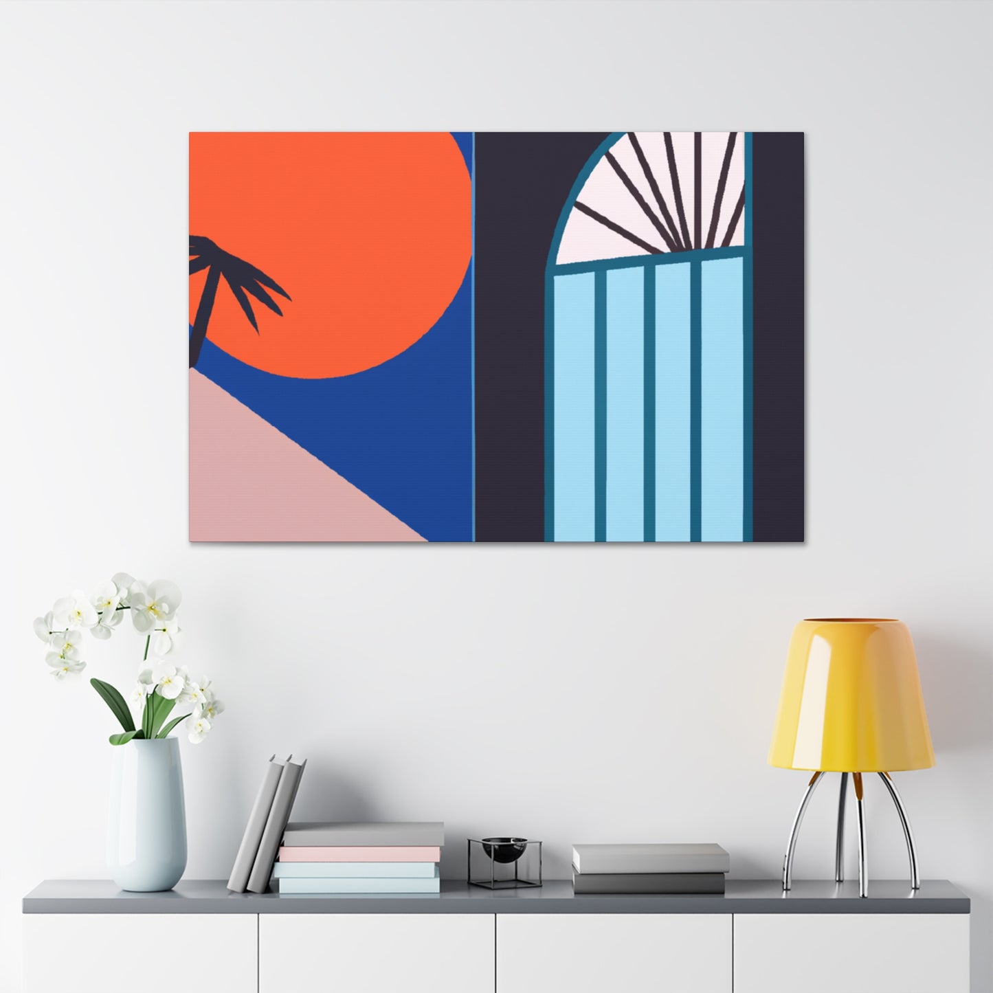 FluffyCloudyBear - Midcentury Canvas