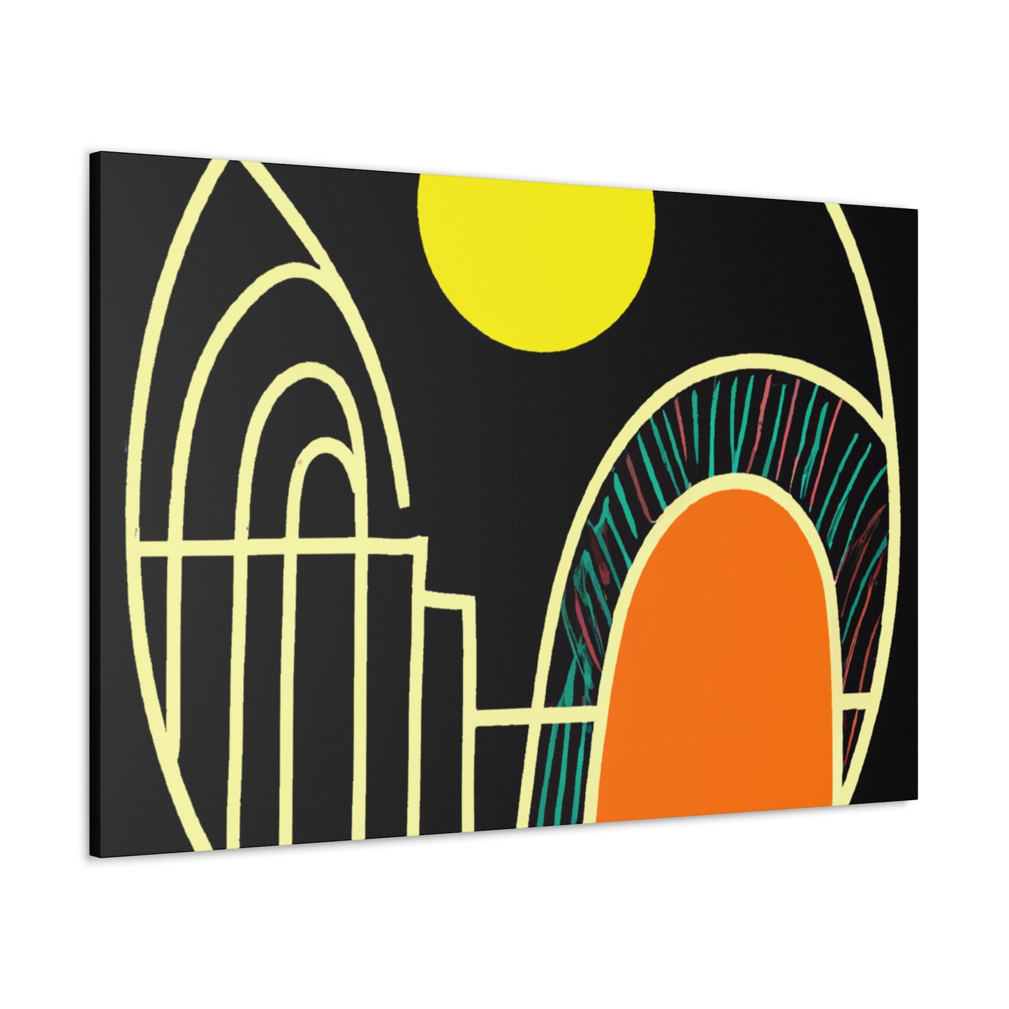 Retro Bloom - Midcentury - Canvas
