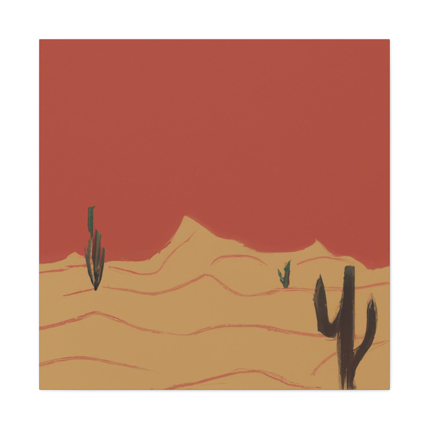 Desert Stage - Vintage Contemporary - Desert - Canvas