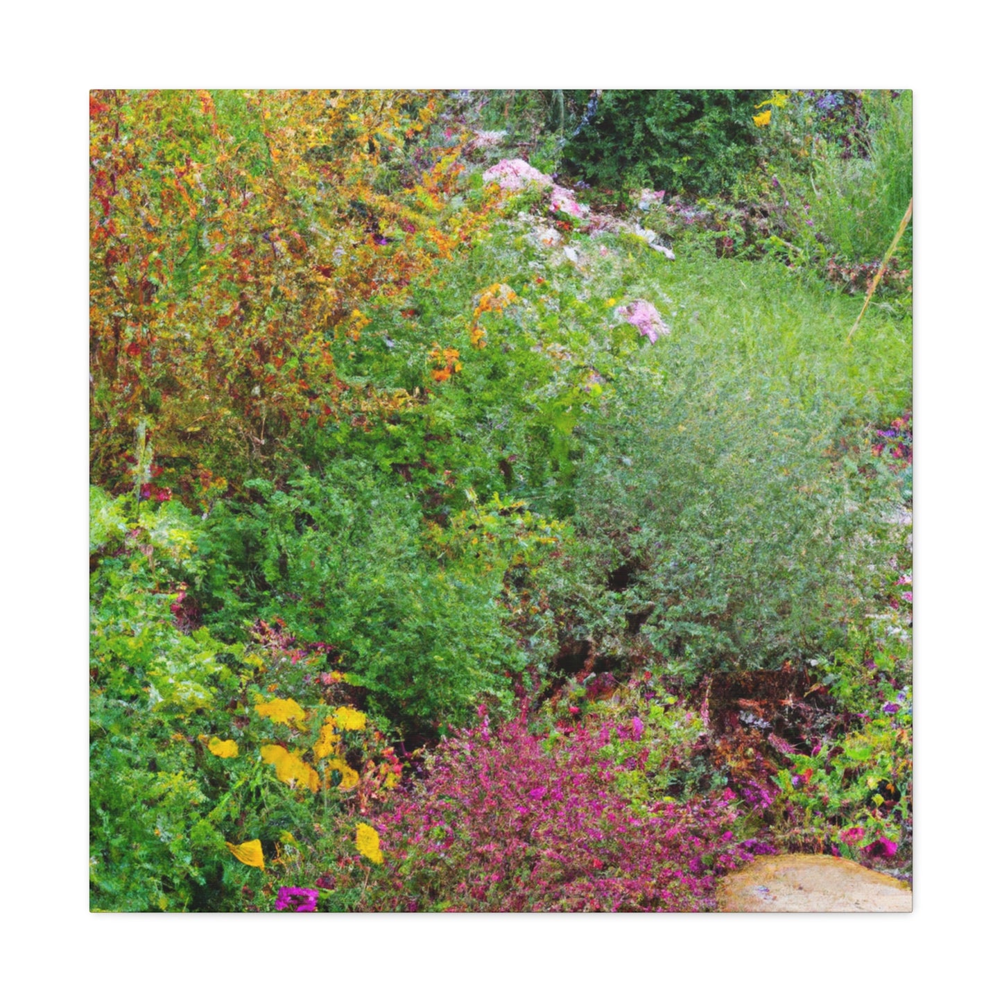 Summertime Garden Dance. - Canvas - Floral