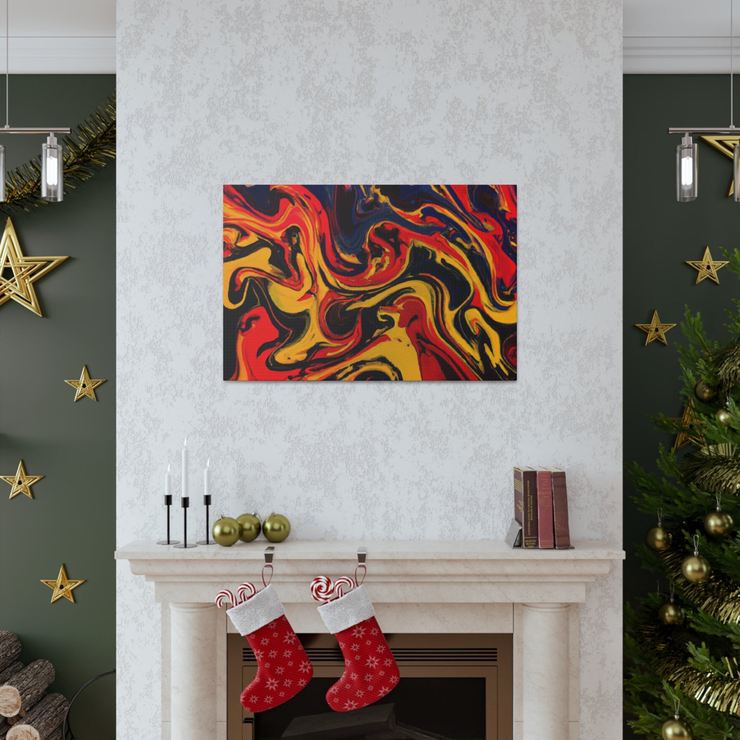 Burning Water- Canvas - Abstract