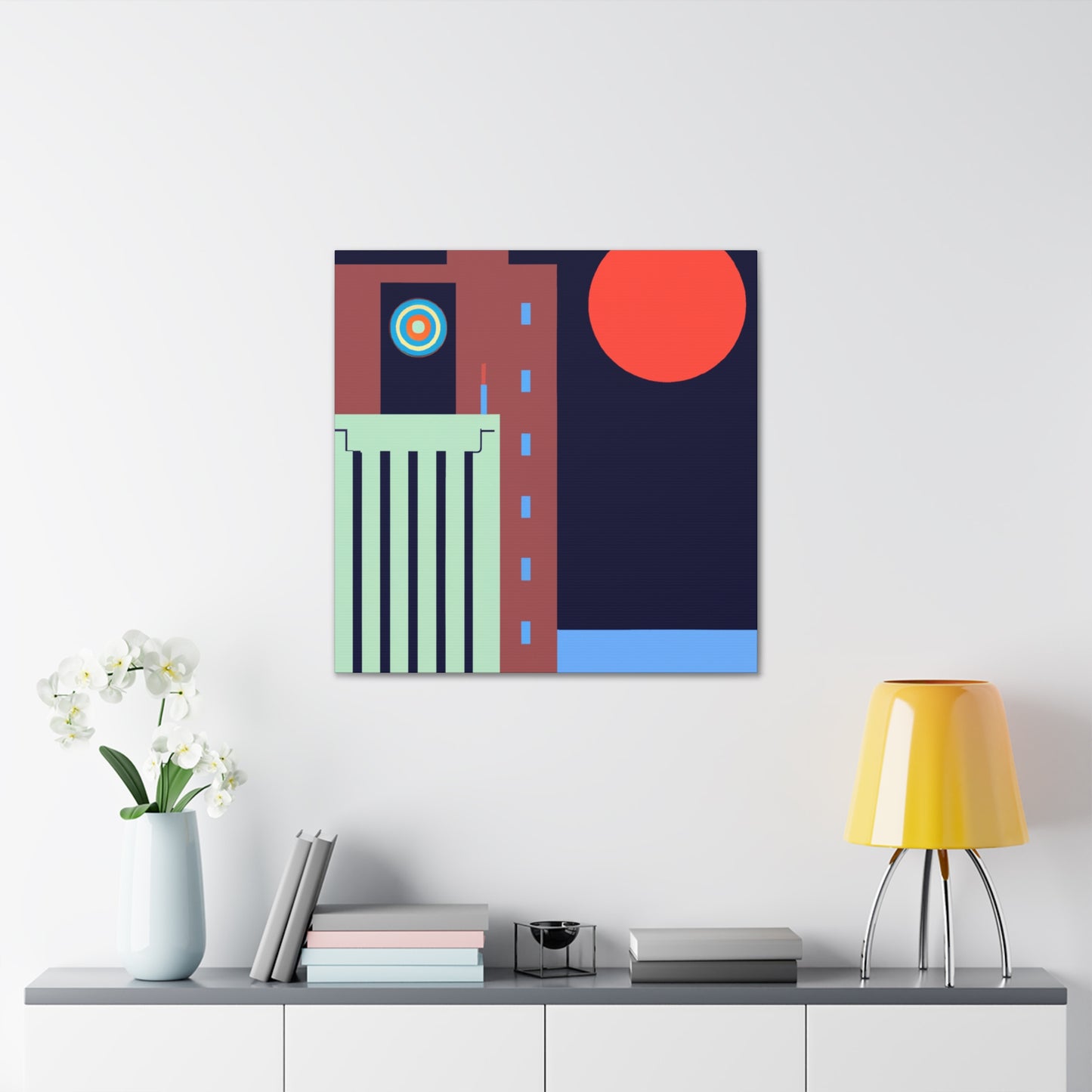 Vibrant Burst - Midcentury - Canvas