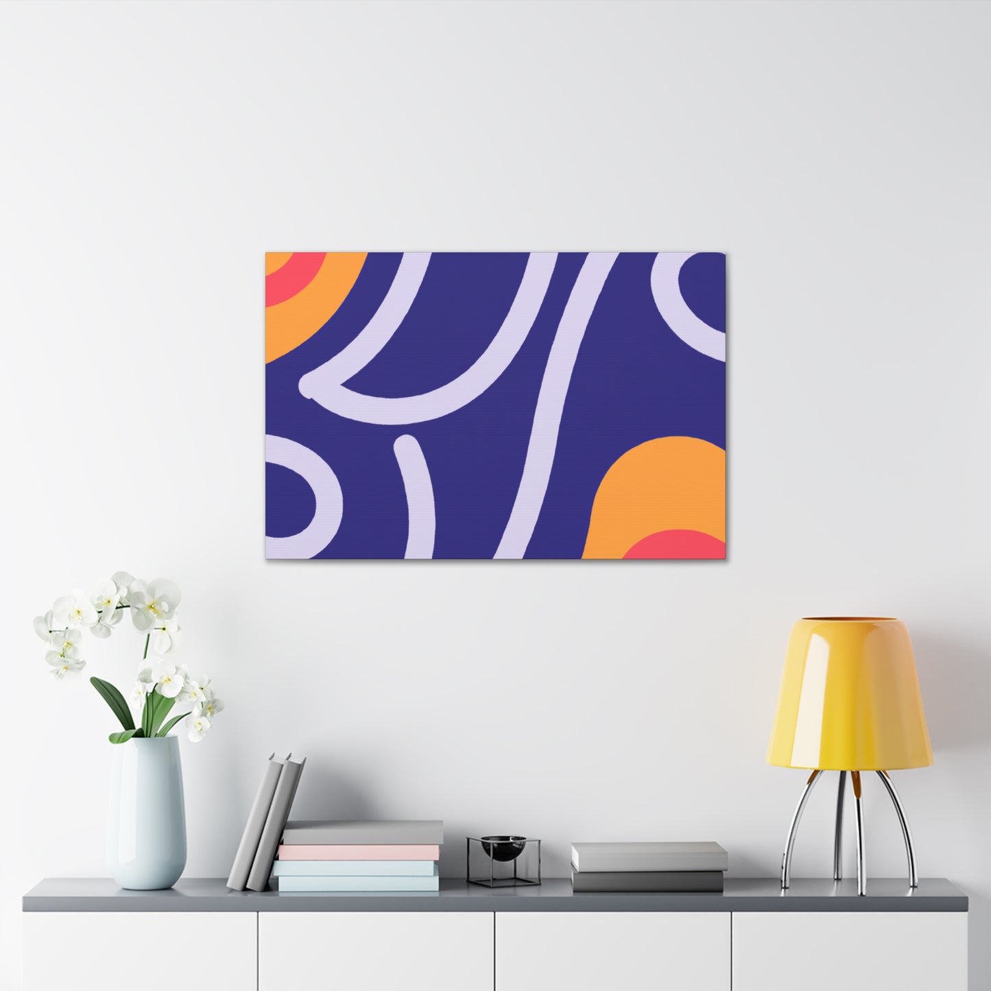 Hazy Peaks- Midcentury - Canvas