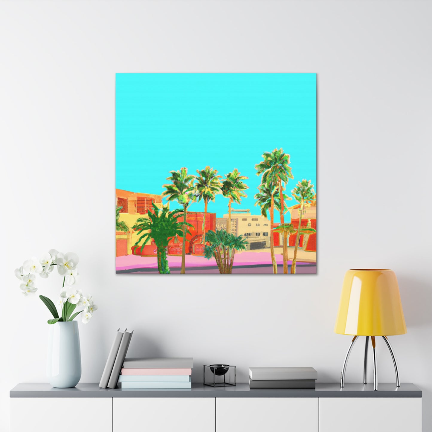 Sandy Oasis - Architectural - Canvas