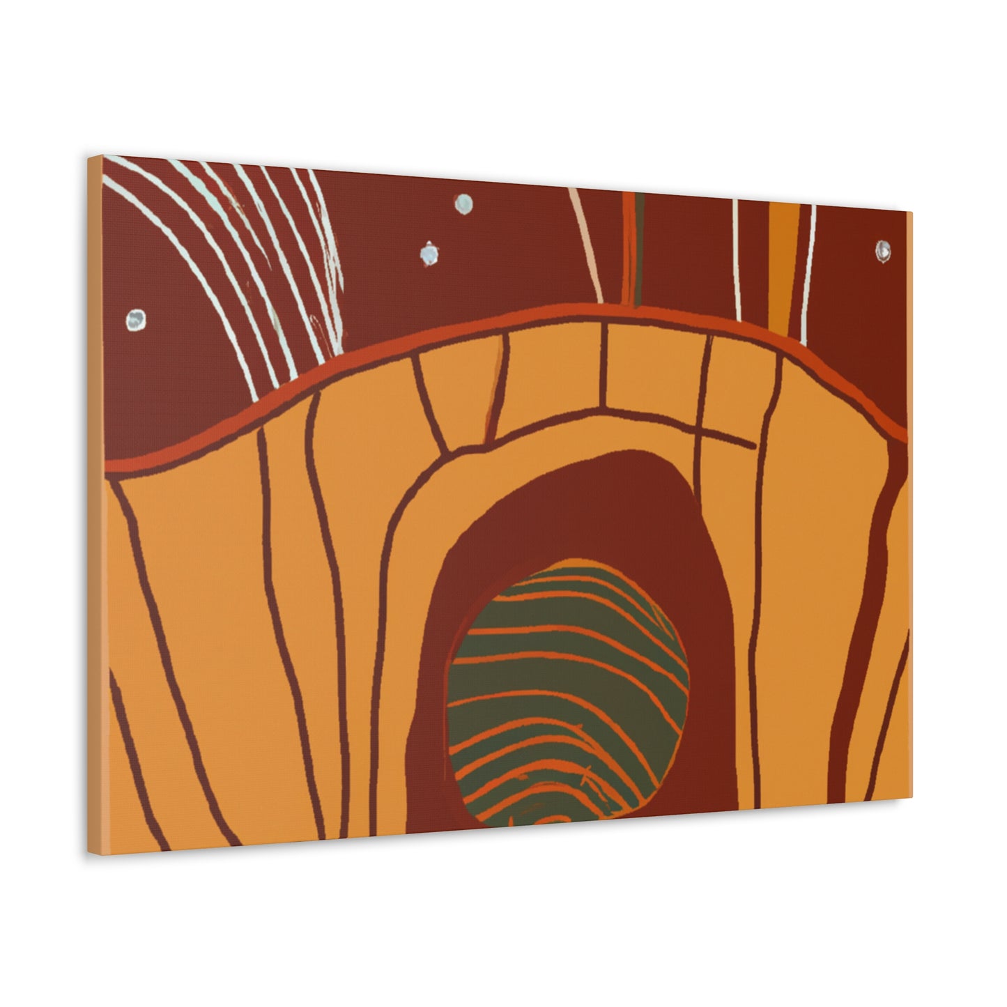Retro Facade - Midcentury - Canvas