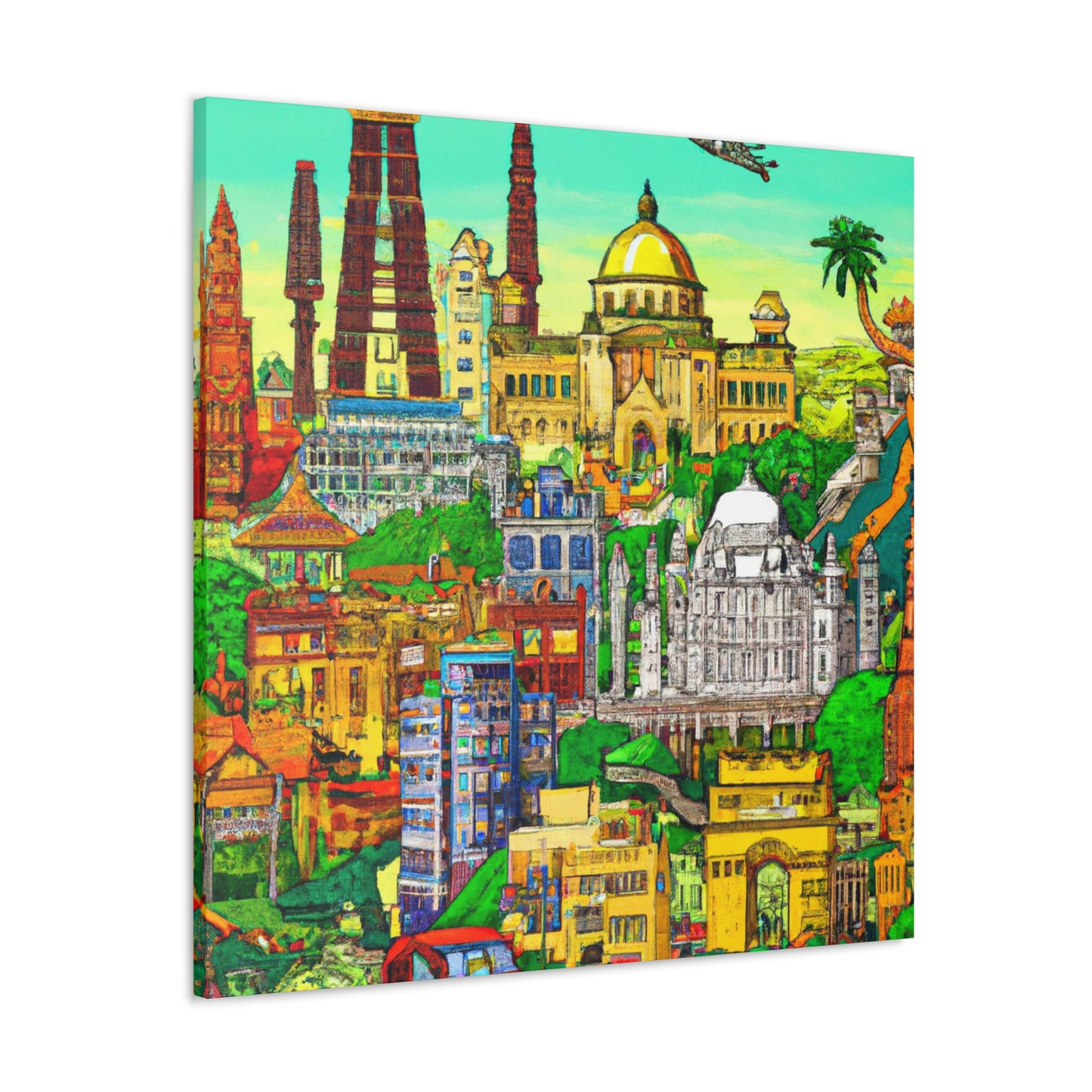 New Delhi - Destination India - Canvas