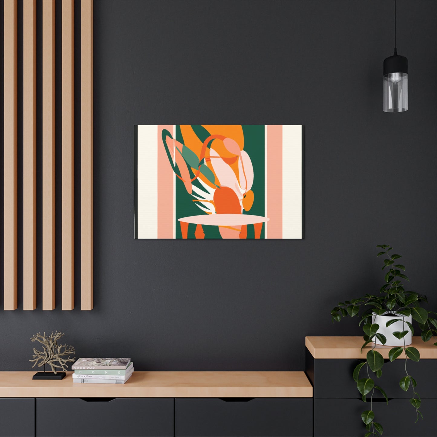 Flamingote - Midcentury Canvas