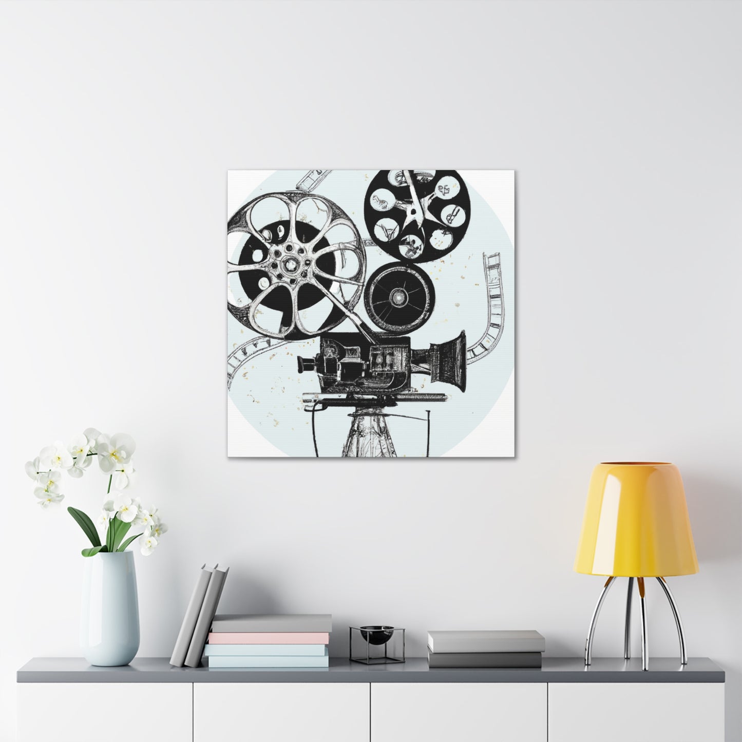The Reel Spinners - Retro Music and Film Canvas