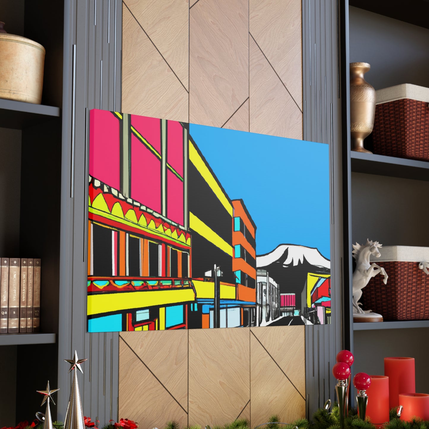 Rock 'n' Roll Avenue - Architectural Canvas Pop Art
