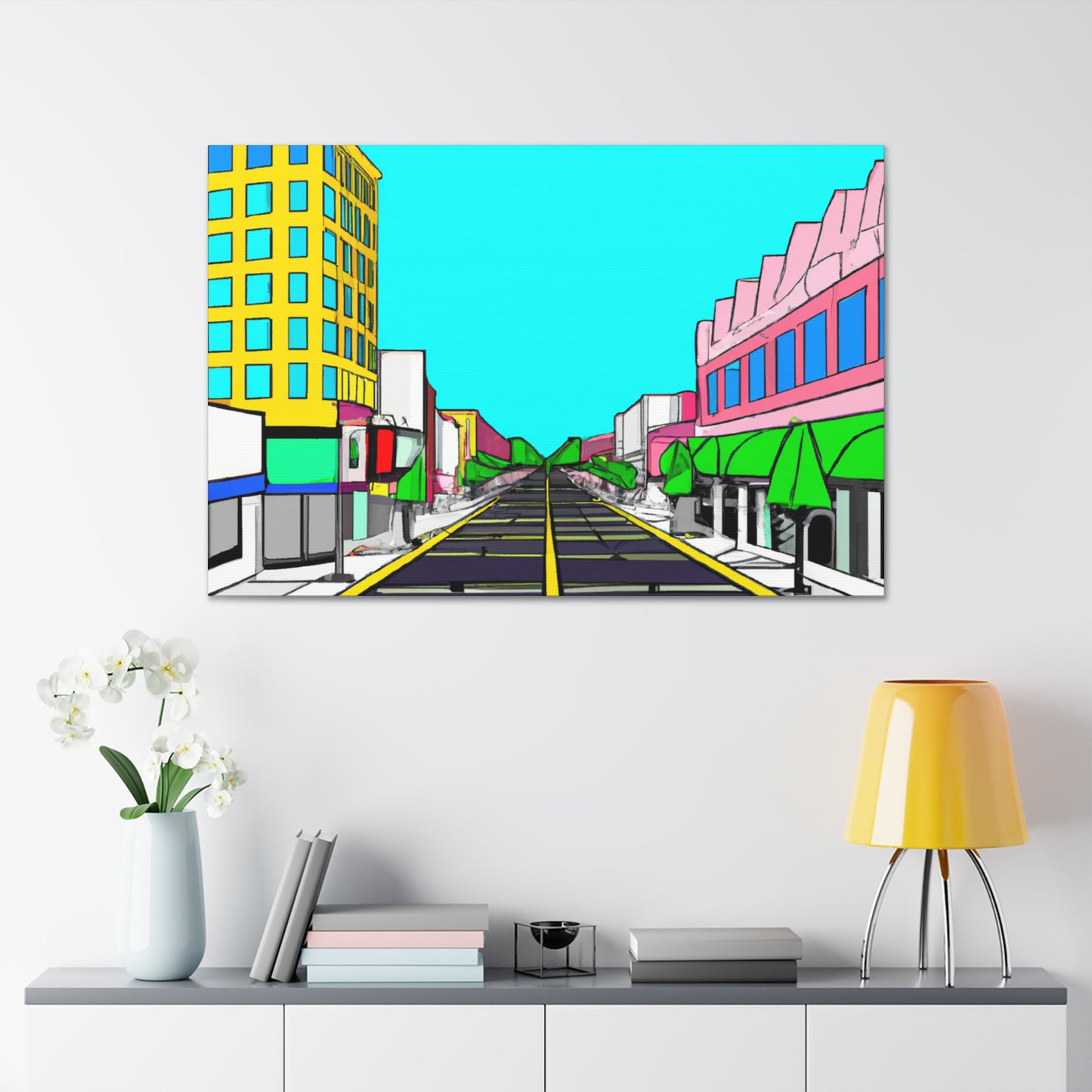 LaLa Way - Architectural Canvas Pop Art