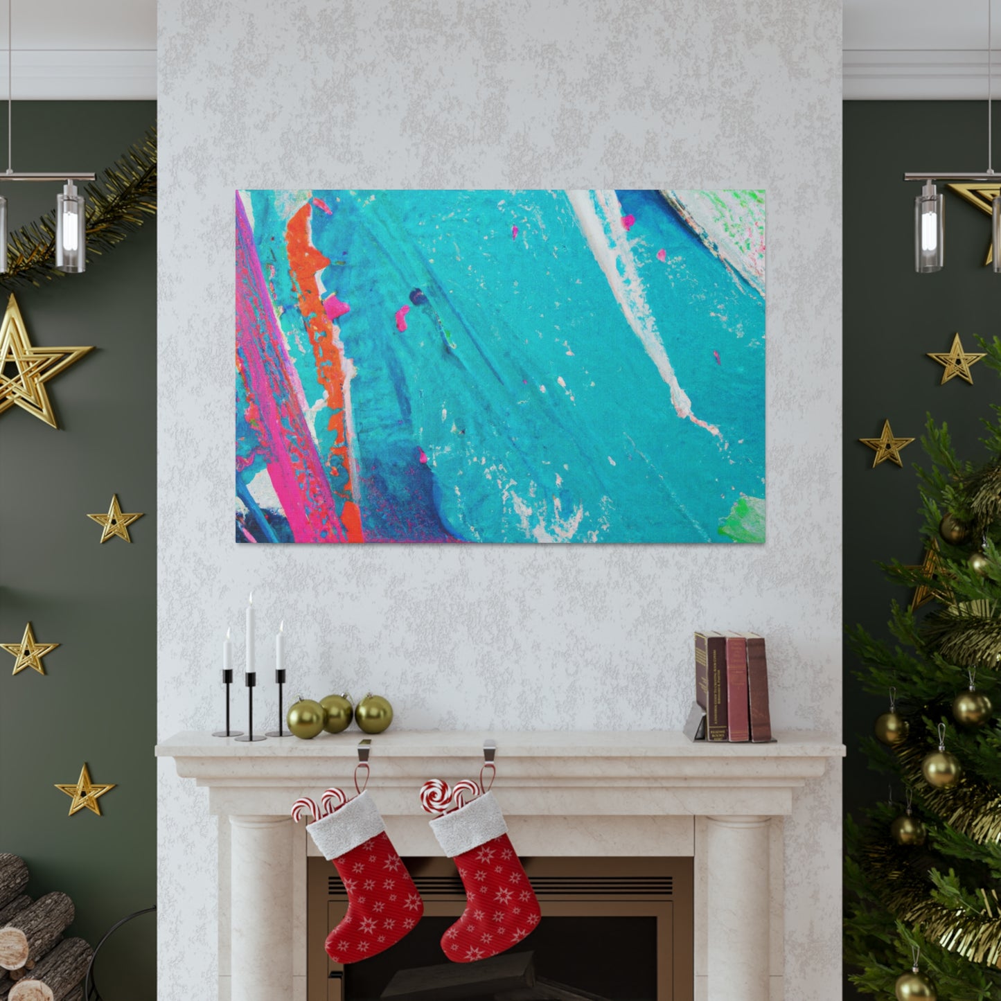 Aqua Lung- Abstract Canvas