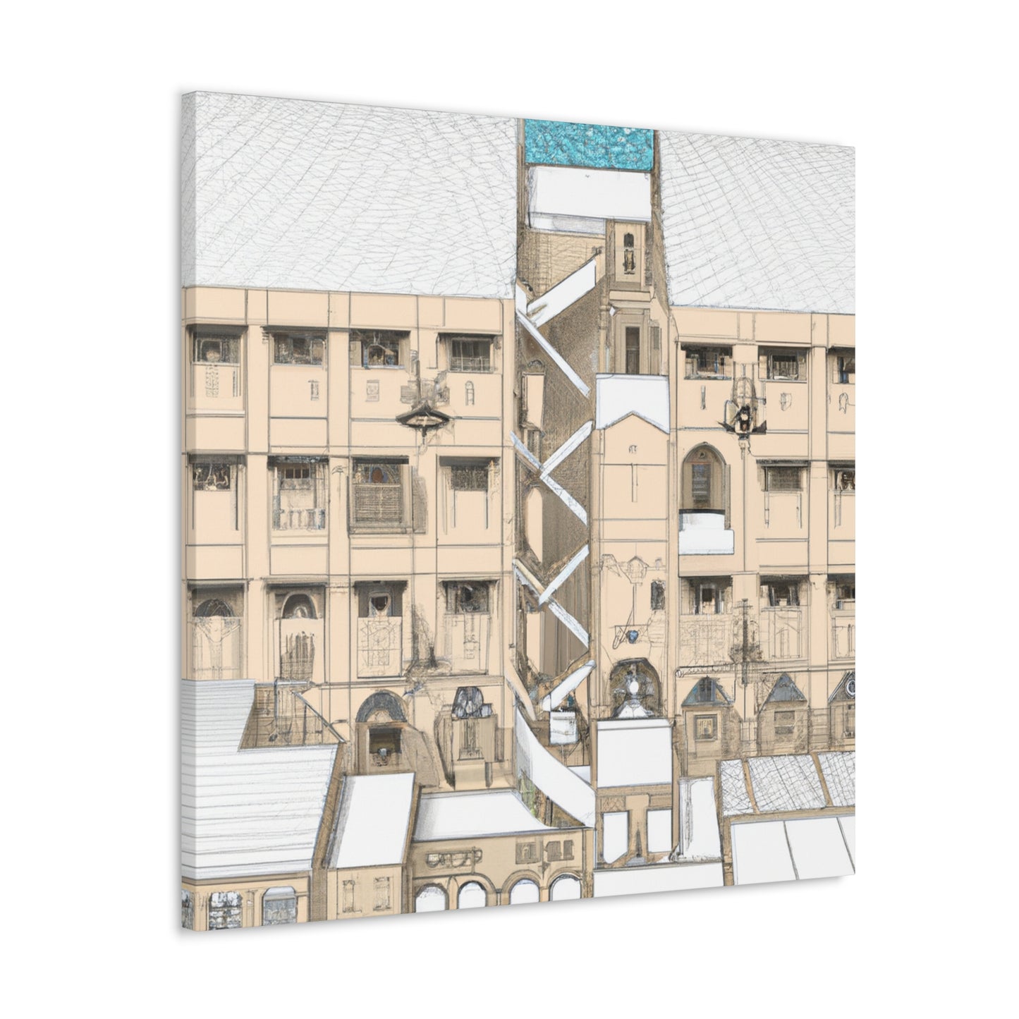 Corinne de Poitiers - Canvas - Architectural