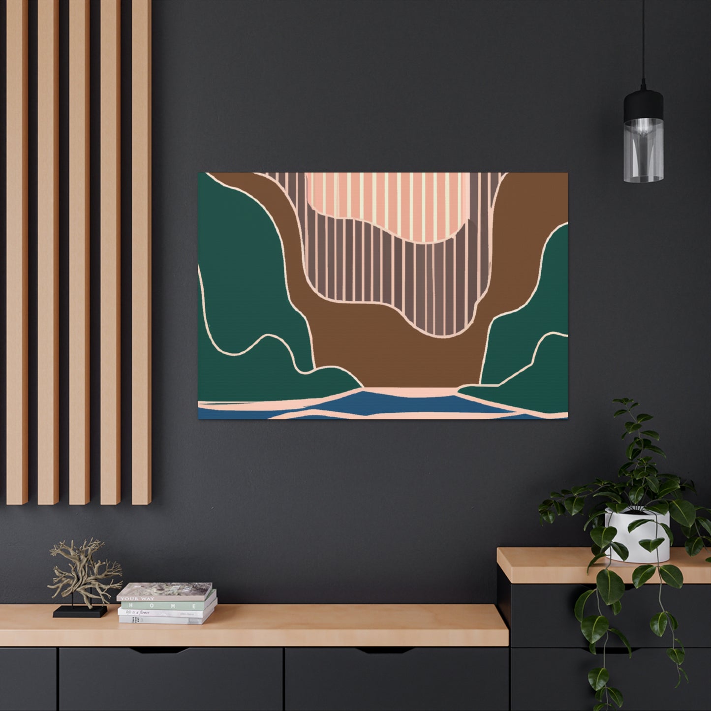 Whimsyfalls - Midcentury Canvas