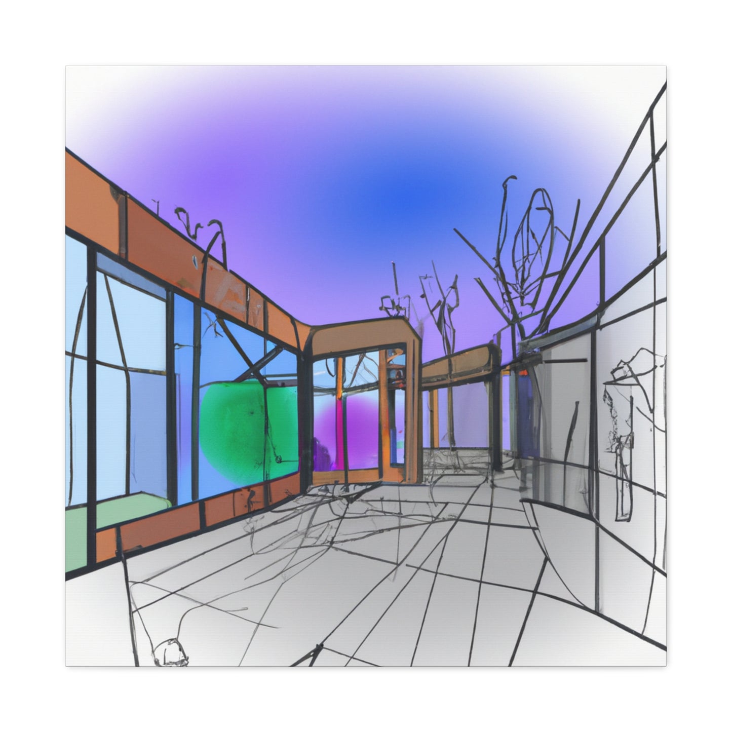 Even Of Winter - Canvas - Architectural