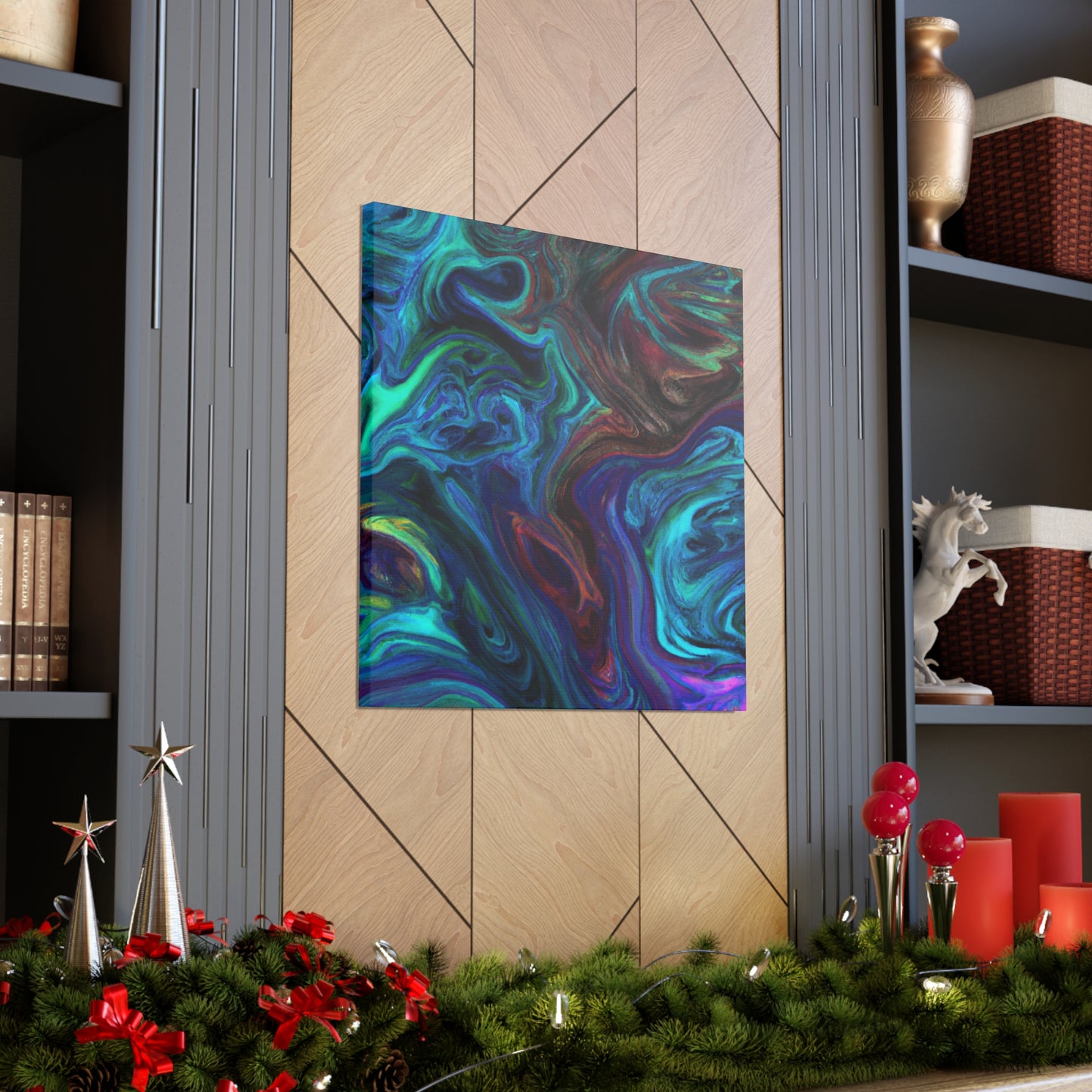 Electric Blue - Canvas - Abstract