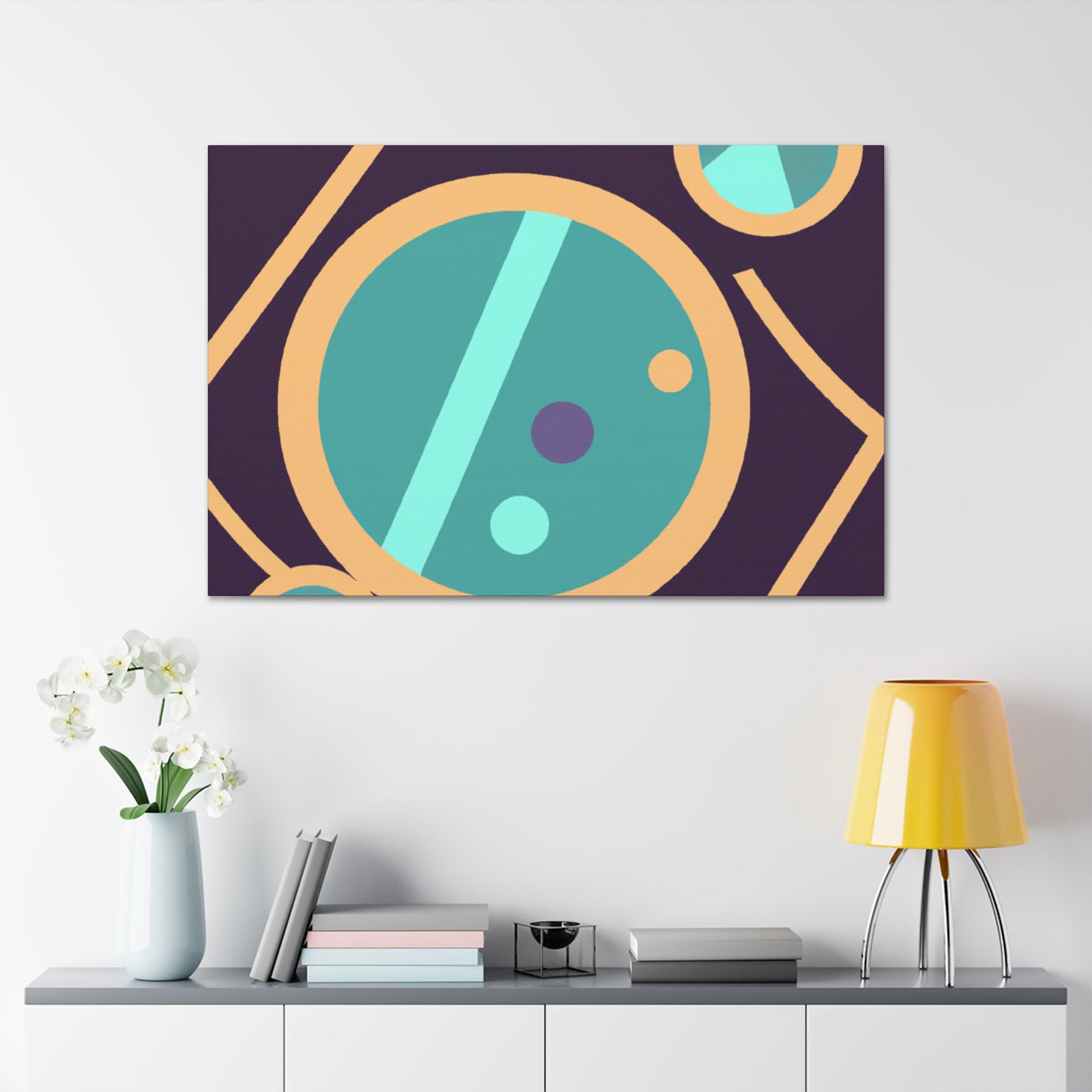 "Far Out Flowerpot- Midcentury" - Canvas