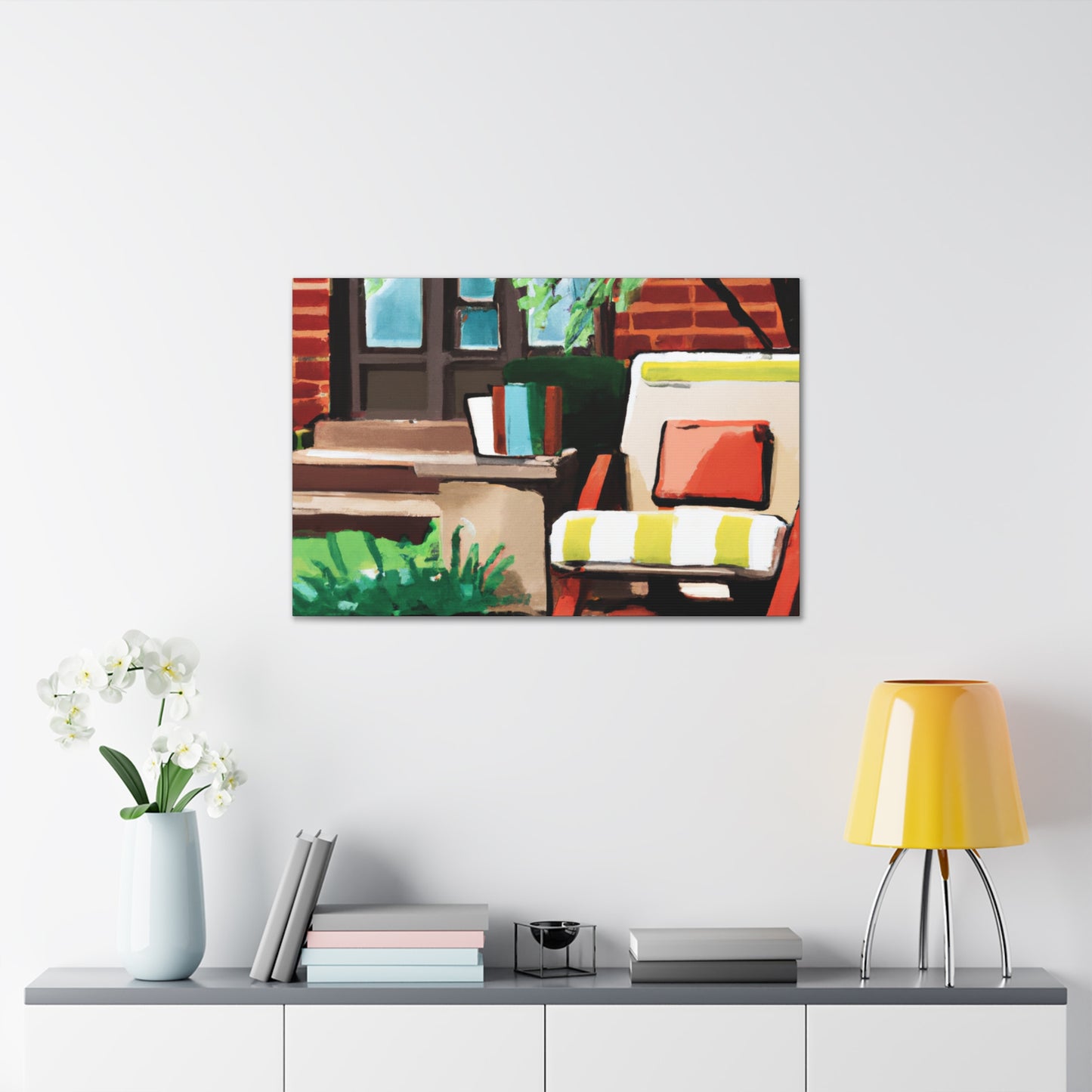 "Cheery Bliss- Midcentury" - Canvas