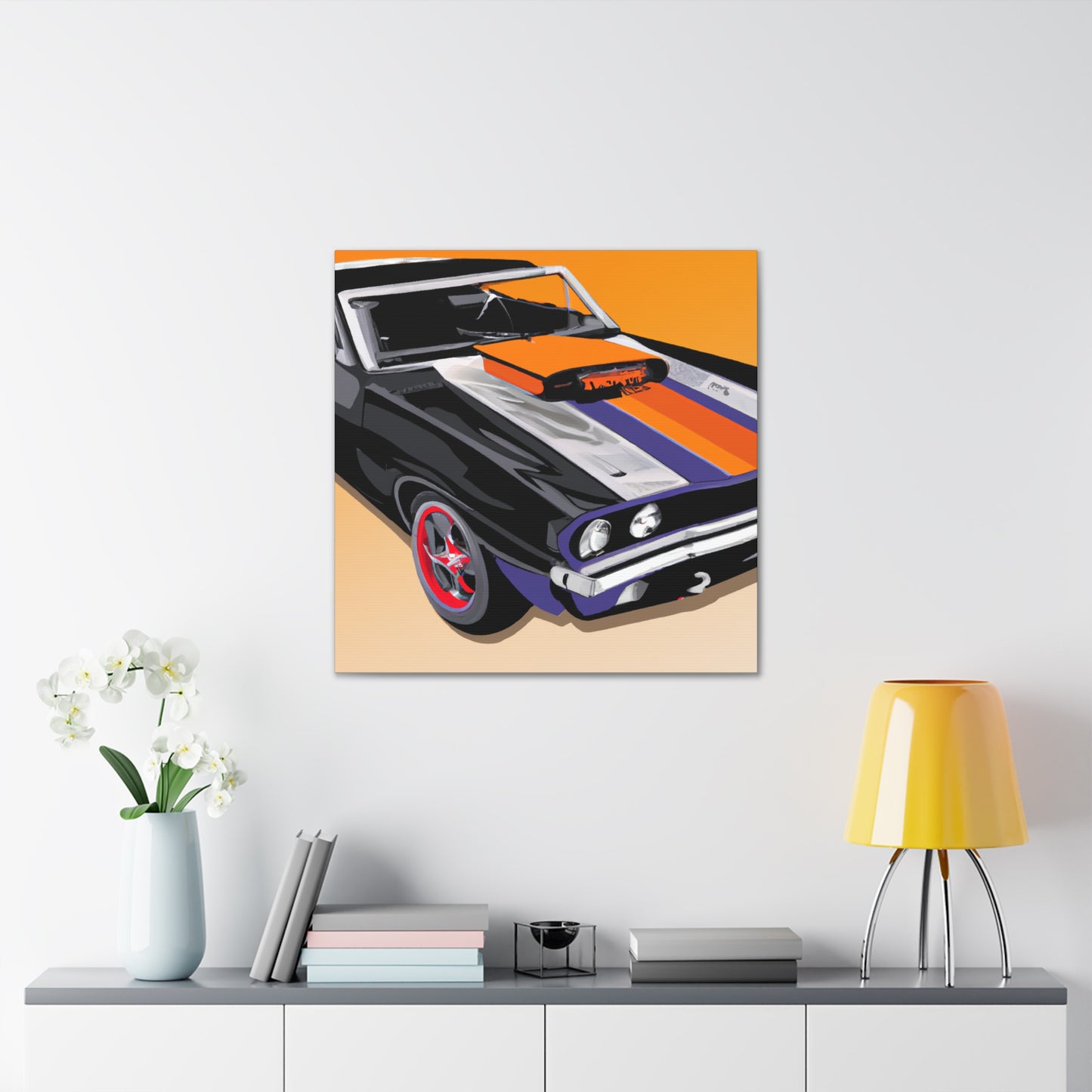 King Rod - Automobile - Canvas