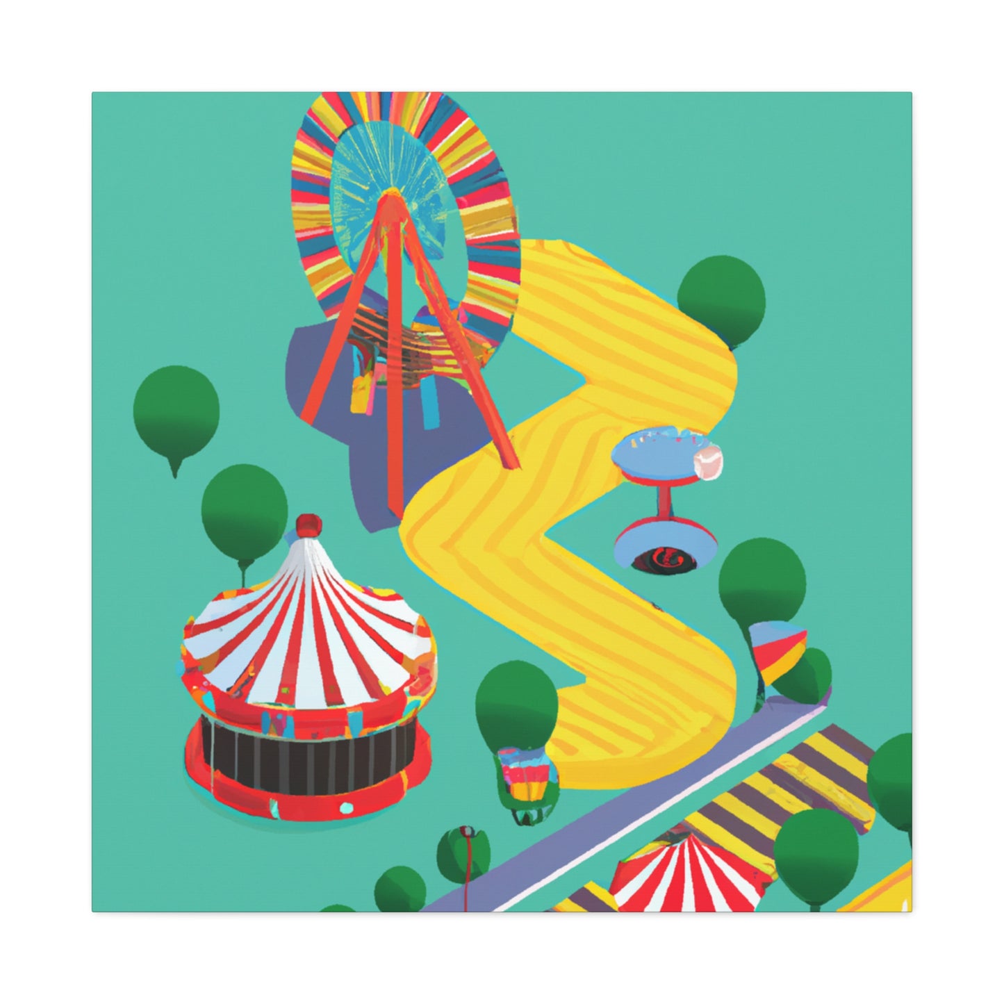 Tickletown - Amusement - Canvas