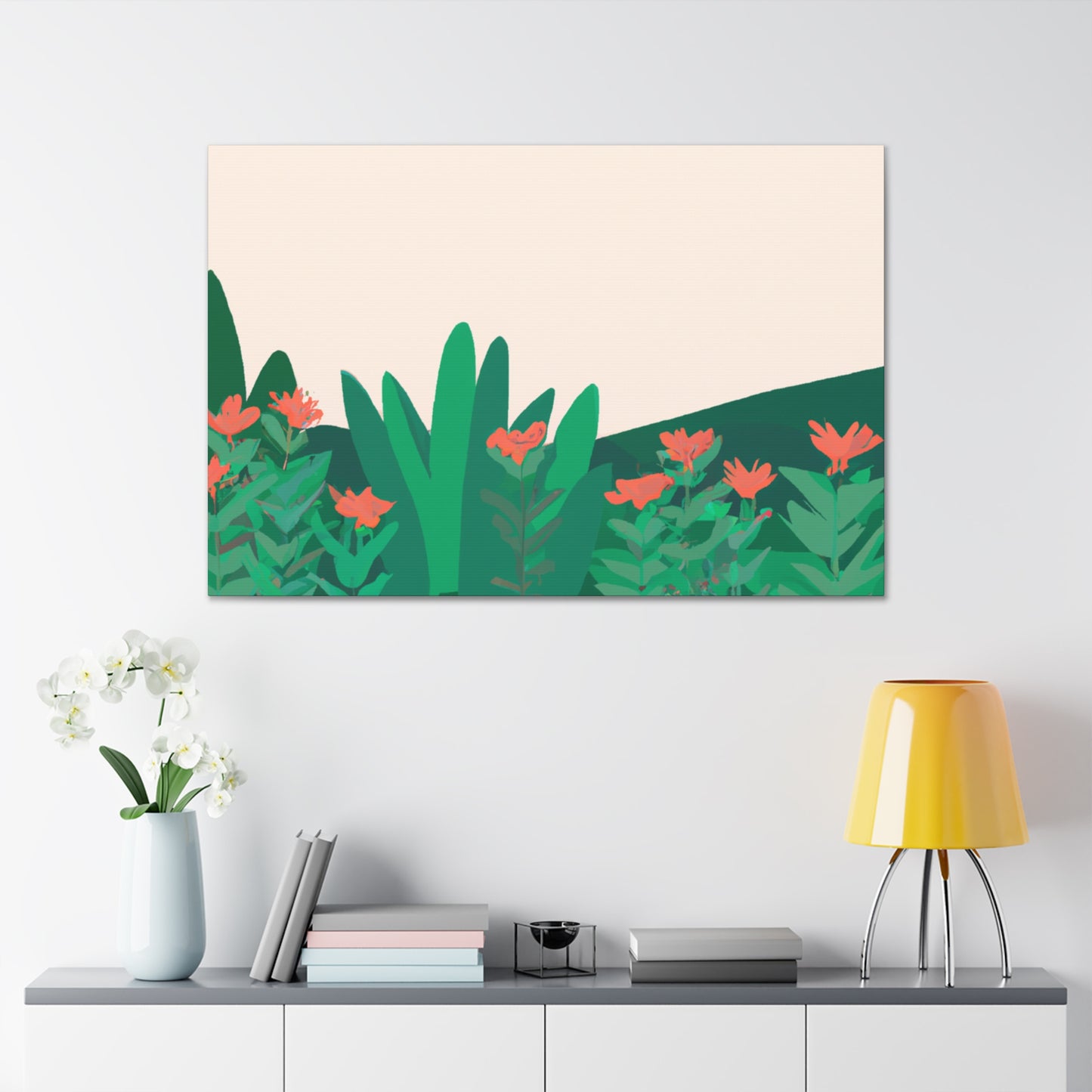Butterfly Blooms Landscape - Canvas