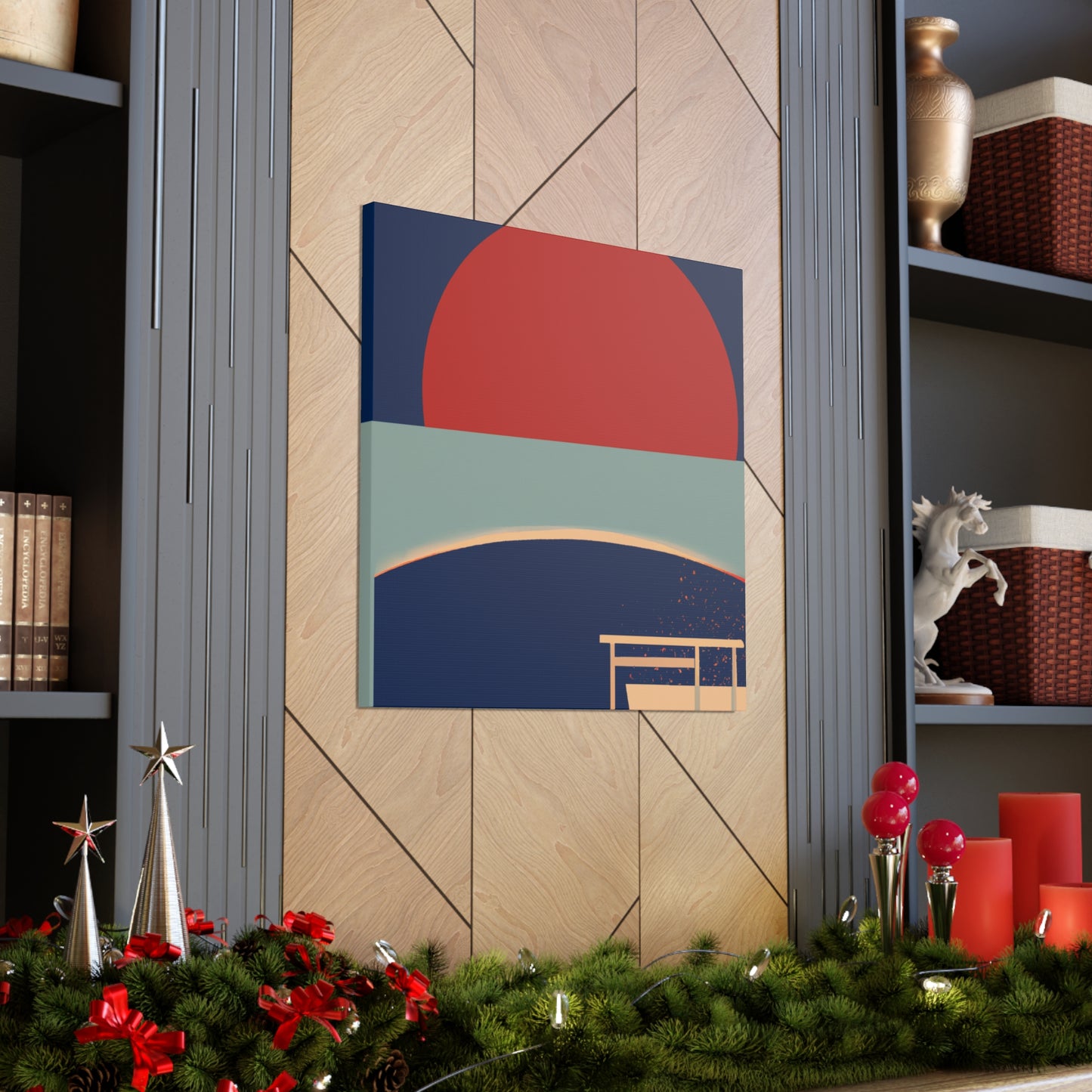 The Bridge - Midcentury Canvas