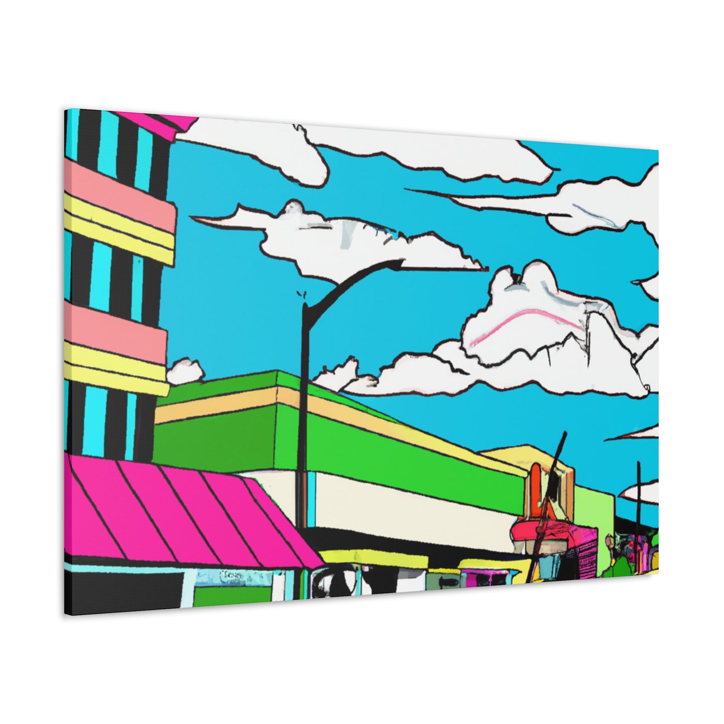 Sky View Way - Pop Art Canvas